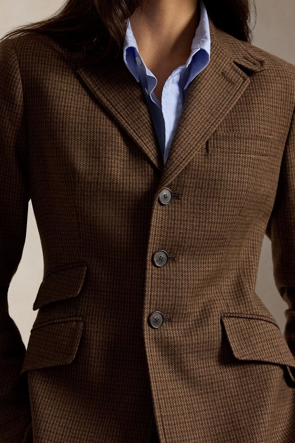 Polo Ralph Lauren Gun Club Ekose Desenli Yün Blazer Ceket
