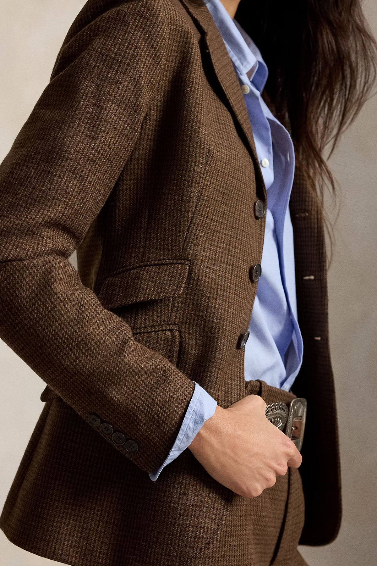 Polo Ralph Lauren Gun Club Ekose Desenli Yün Blazer Ceket