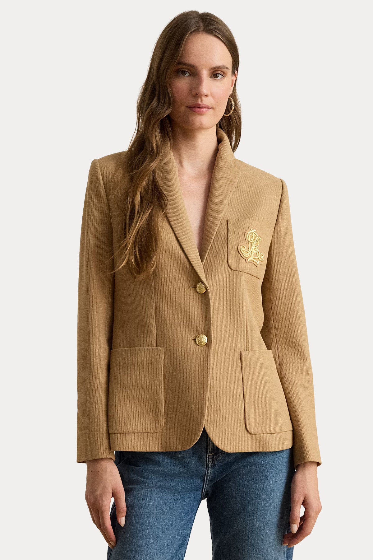 Polo Ralph Lauren Slim Fit Nakış Logolu Spor Cepli Blazer Ceket