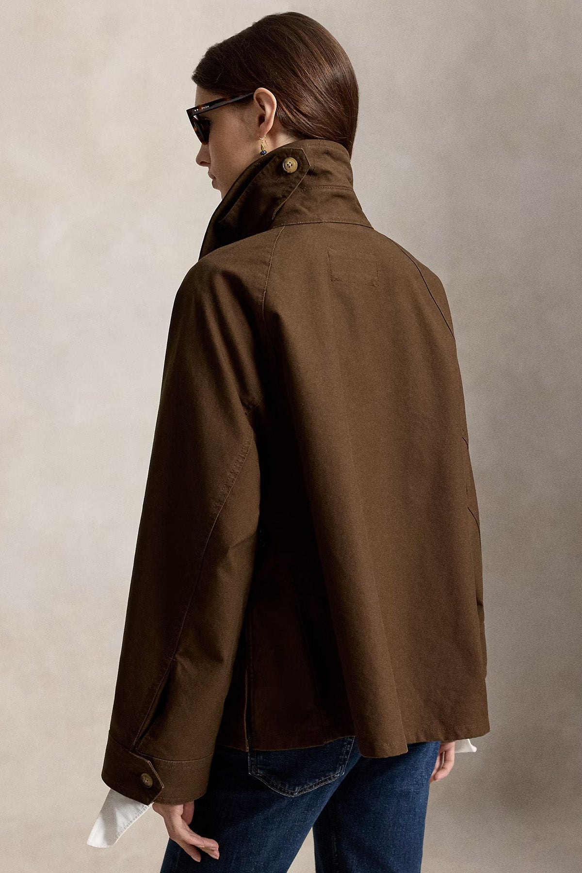 Polo Ralph Lauren Relaxed Fit Yakası Deri Cep Detaylı Trençkot