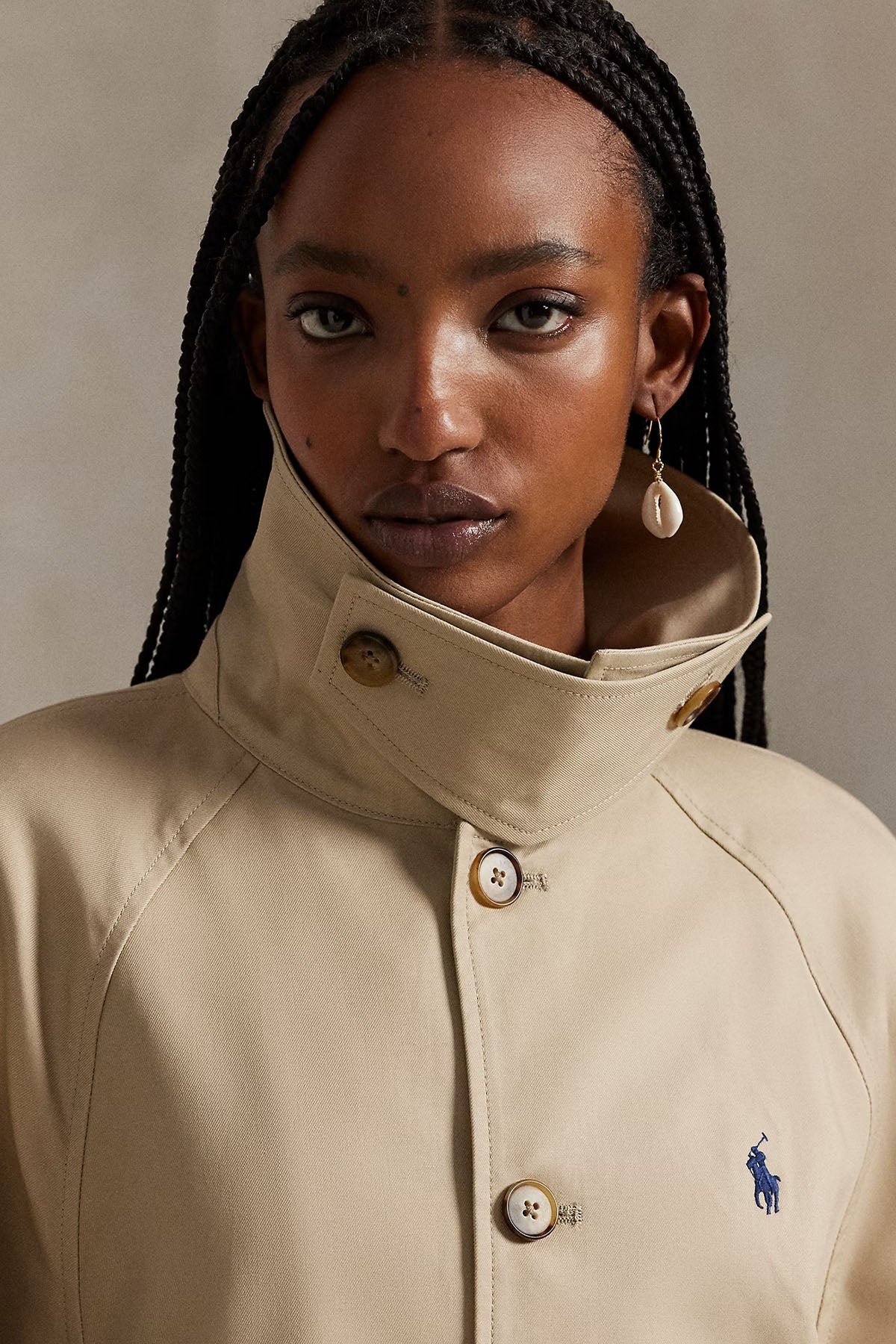 Polo Ralph Lauren Comfort Fit Cep Detaylı Kısa Trençkot