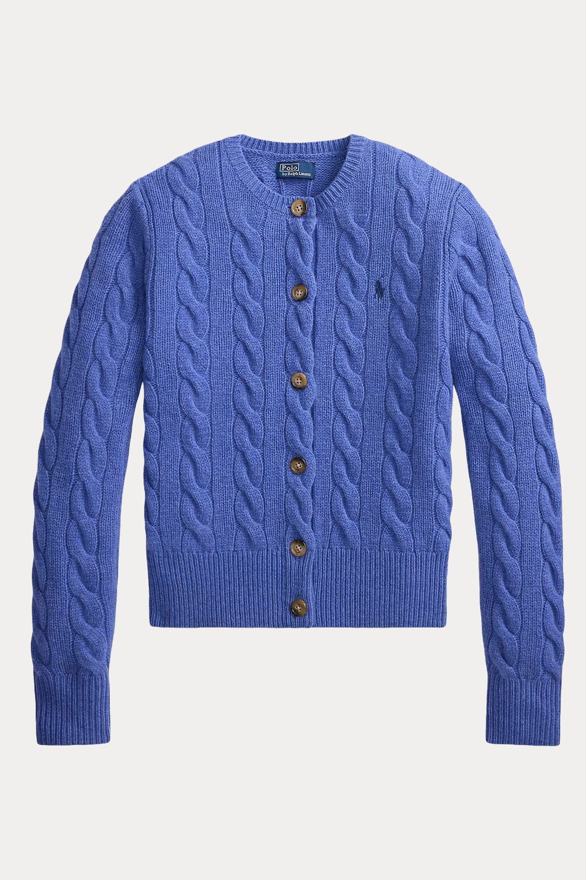 Polo Ralph Lauren Slim Fit Saç Örgü Kaşmir Yün Triko Ceket