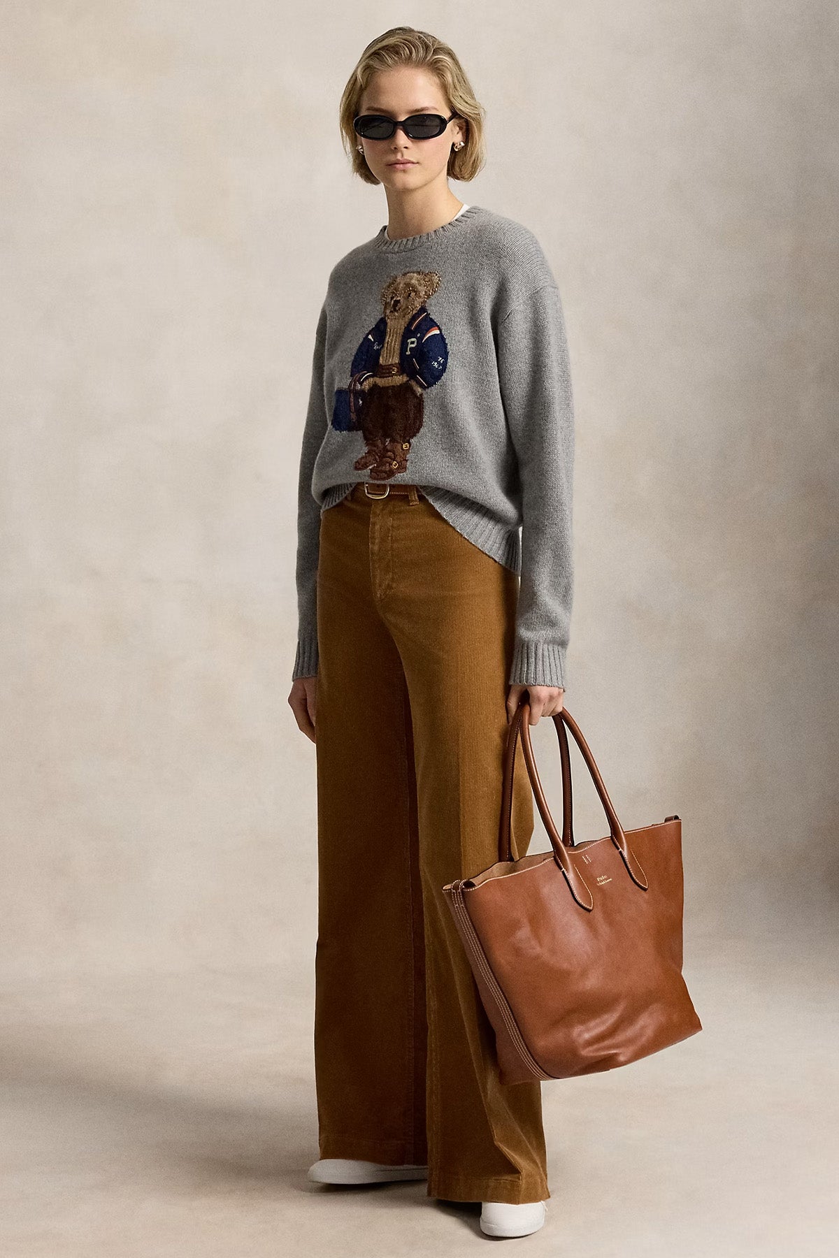 Polo Ralph Lauren Relaxed Fit Polo Bear Kaşmir Örgü Yün Triko
