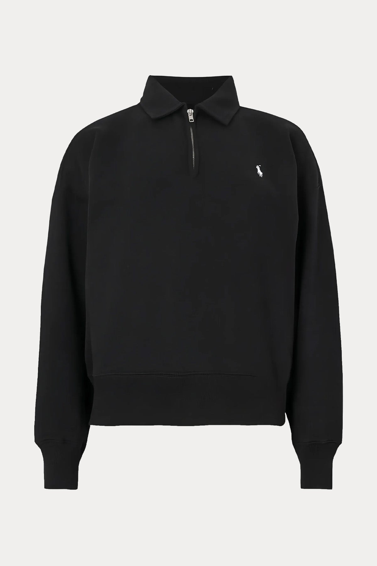 Polo Ralph Lauren Relaxed Fit Fermuarlı Polo Yaka Şardonlu Sweatshirt