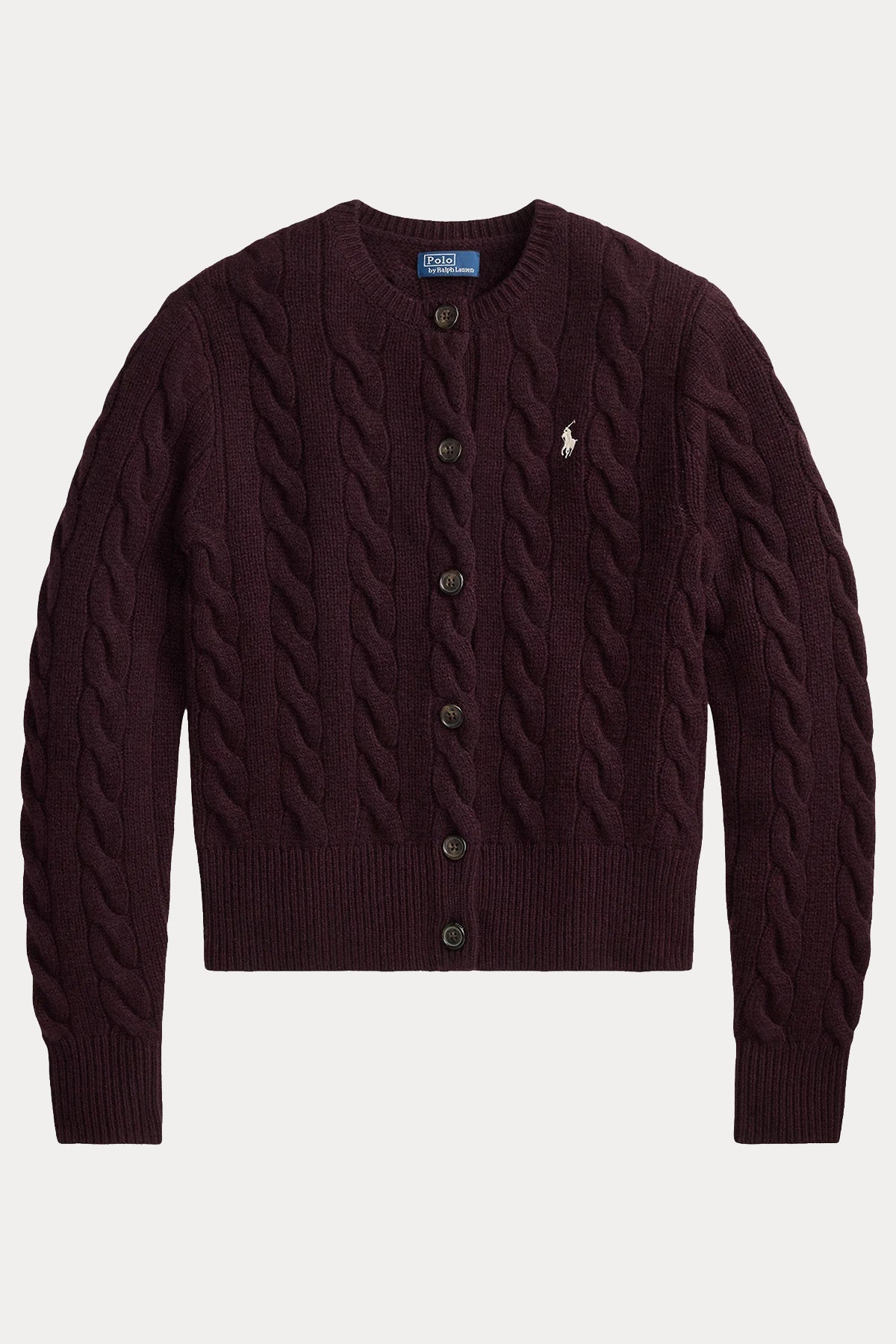 Polo Ralph Lauren Slim Fit Saç Örgü Kaşmir Yün Triko Ceket