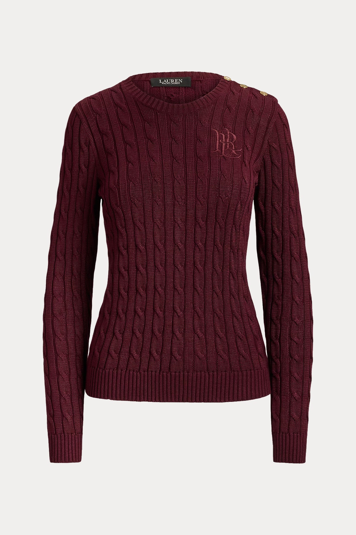 Polo Ralph Lauren Regular Fit Yuvarlak Yaka Saç Örgü Triko