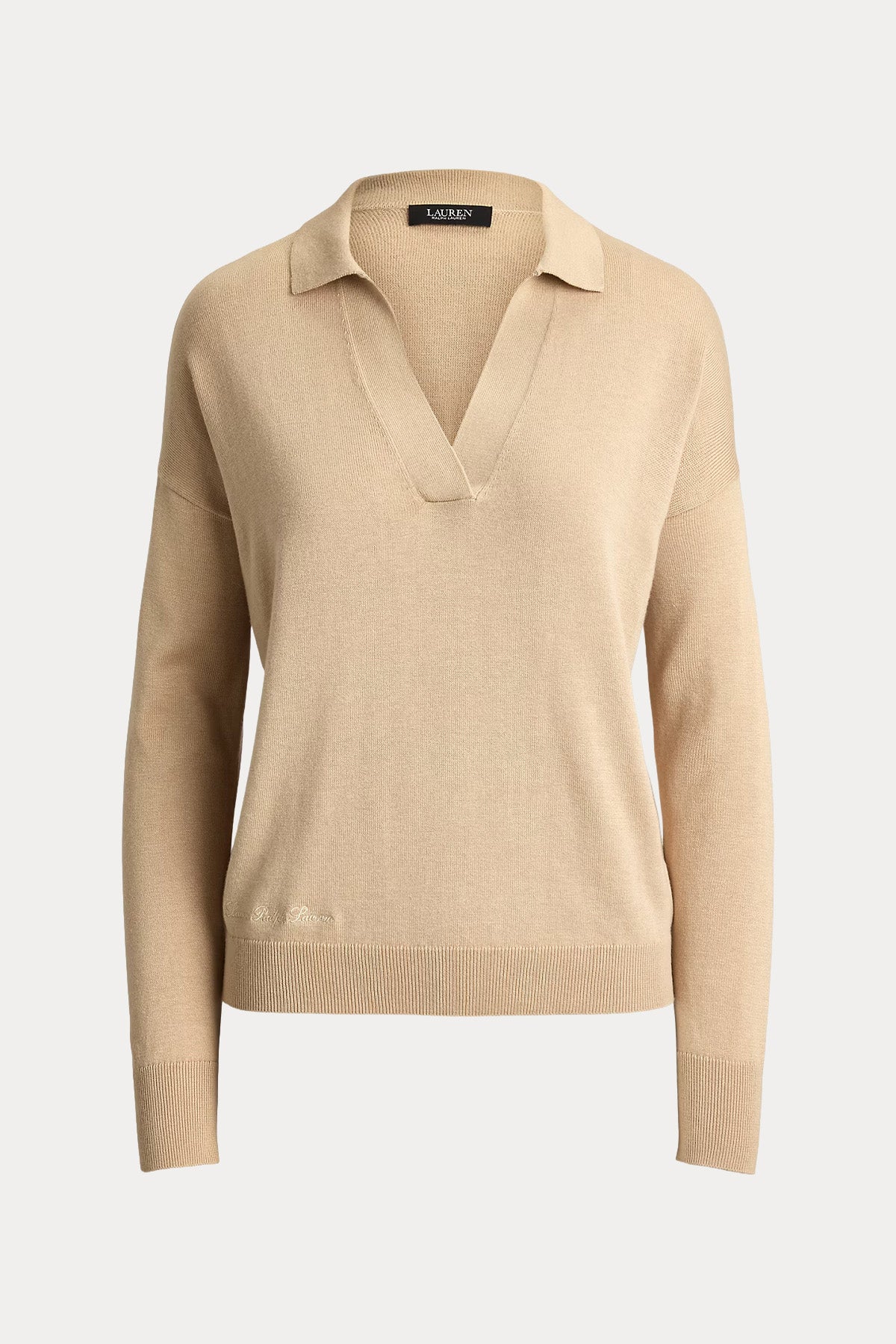 Polo Ralph Lauren Comfort Fit Polo V Yaka İnce Örgü Triko