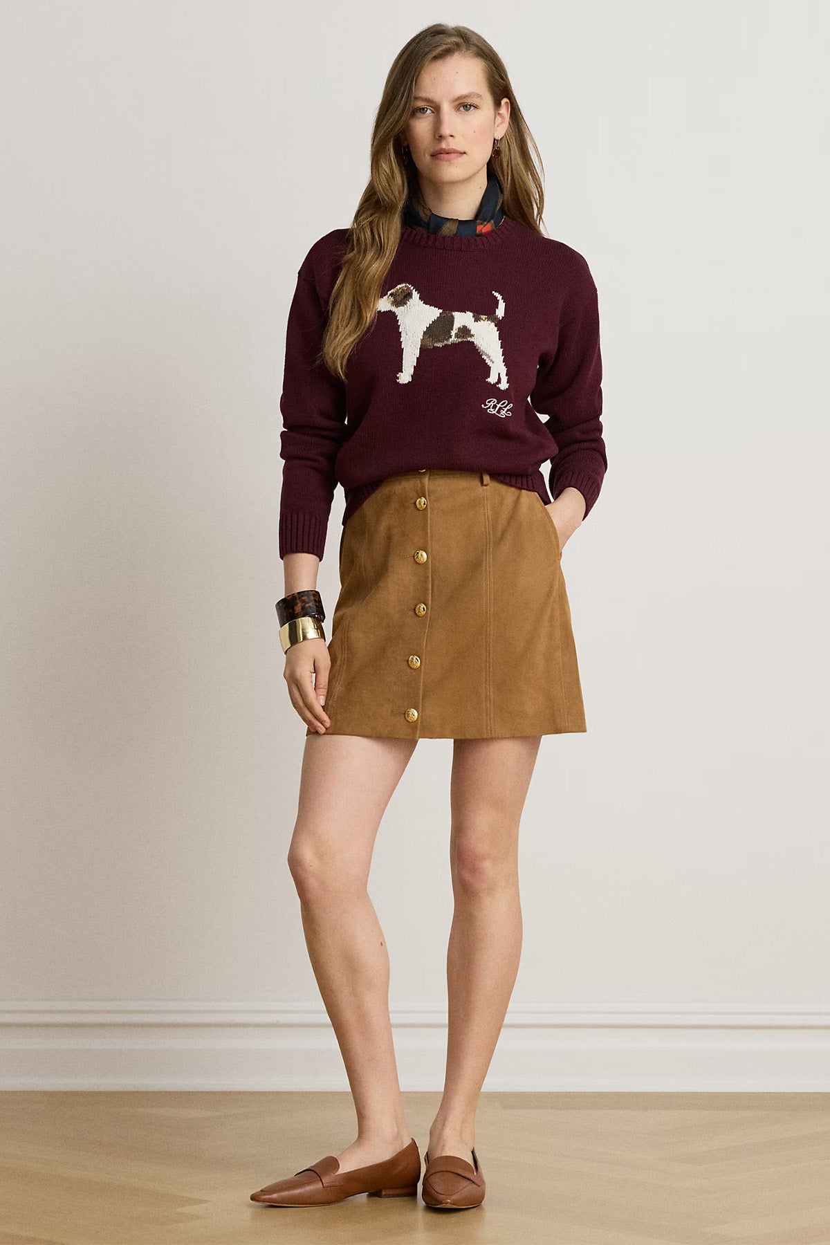 Polo Ralph Lauren Relaxed Fit Evcil Hayvan Temalı Örgü Triko