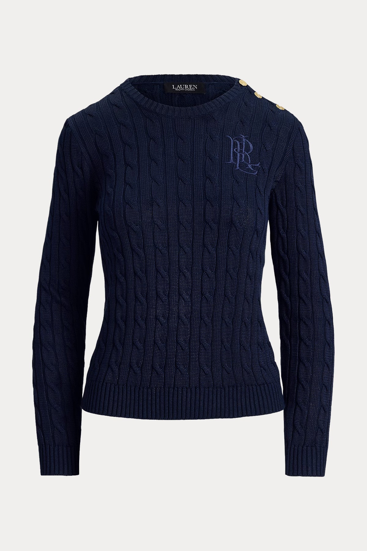Polo Ralph Lauren Regular Fit Yuvarlak Yaka Saç Örgü Triko