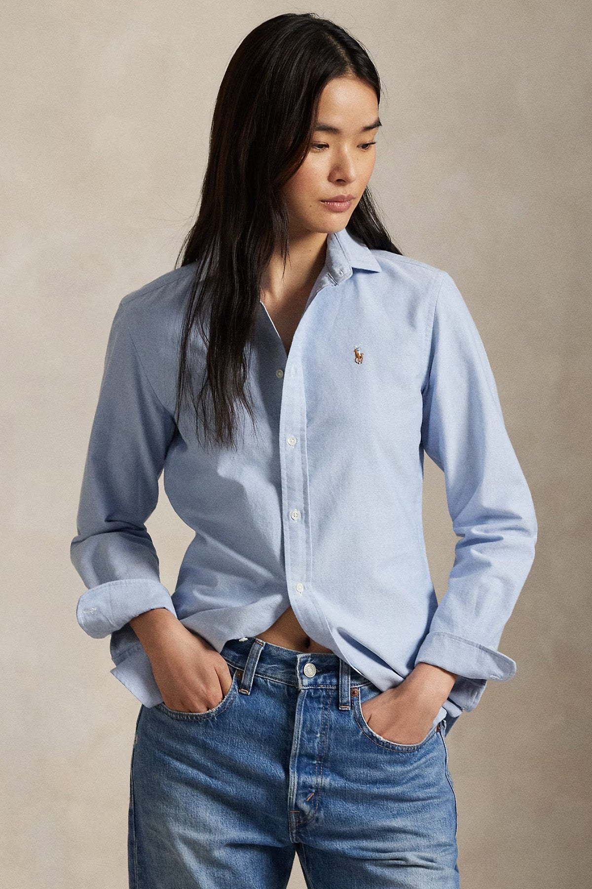 Polo Ralph Lauren Custom Fit Oxford Gömlek