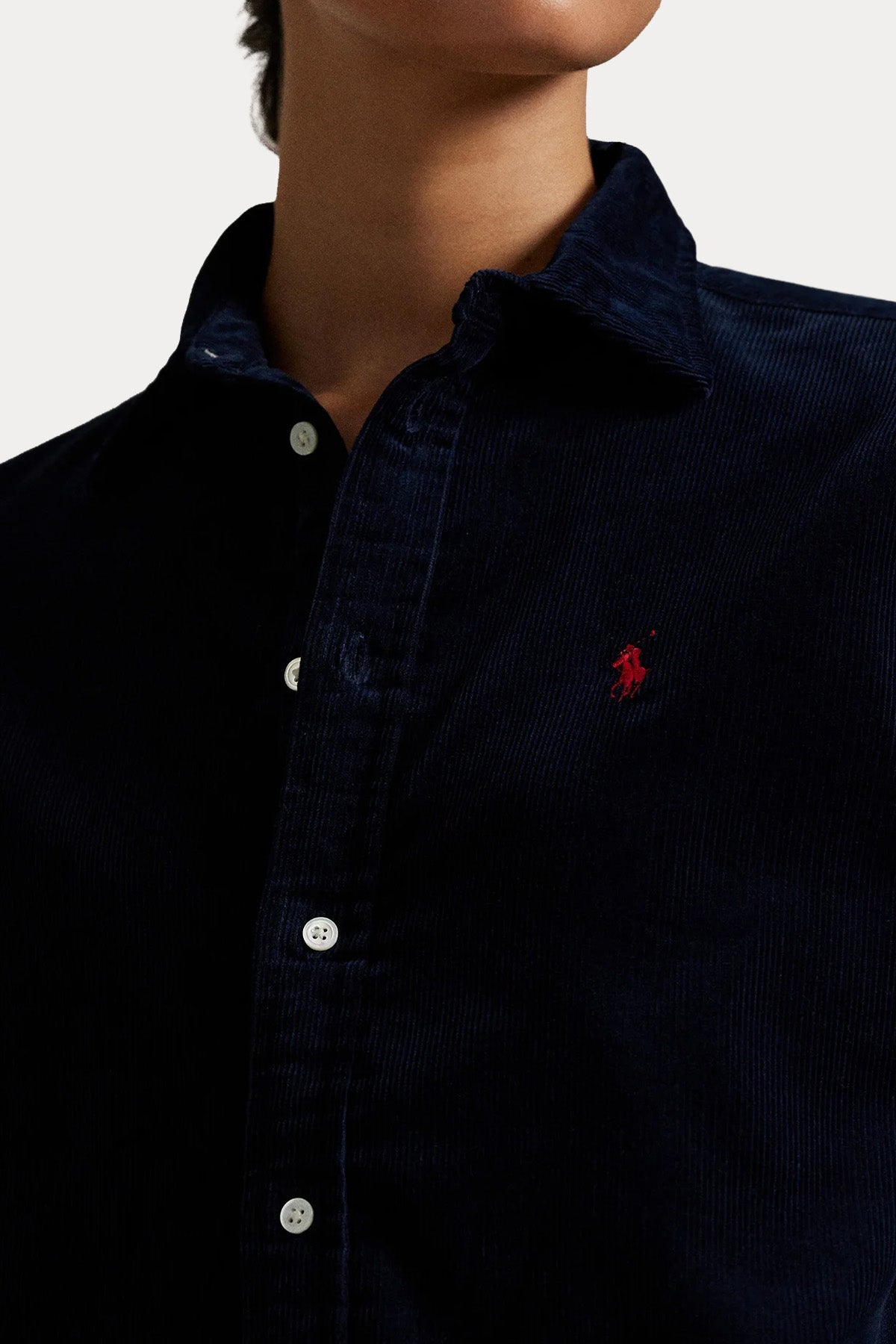 Polo Ralph Lauren Classic Fit Fitilli Kadife Gömlek