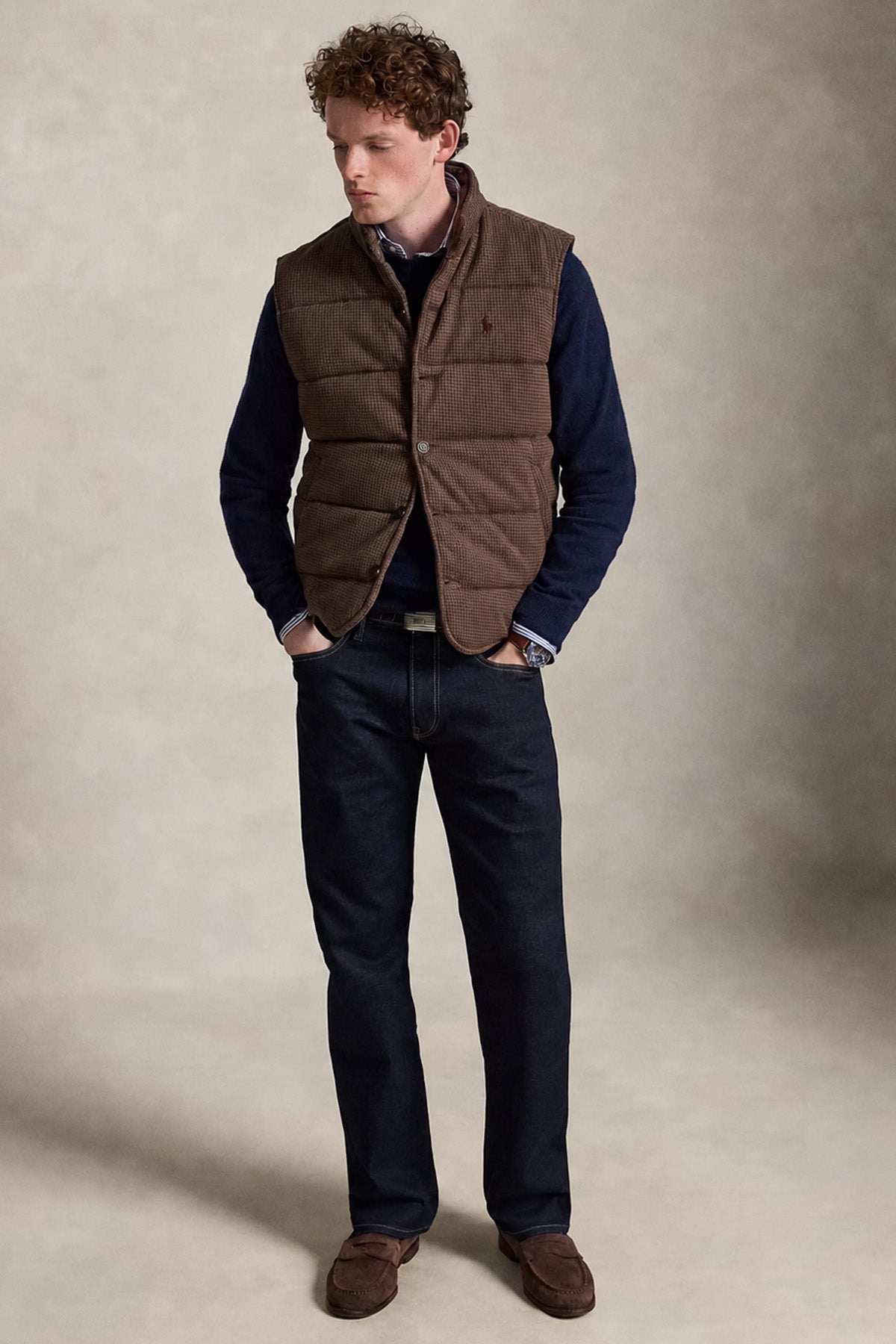 Polo Ralph Lauren Kazayağı Desenli Puffer Yelek