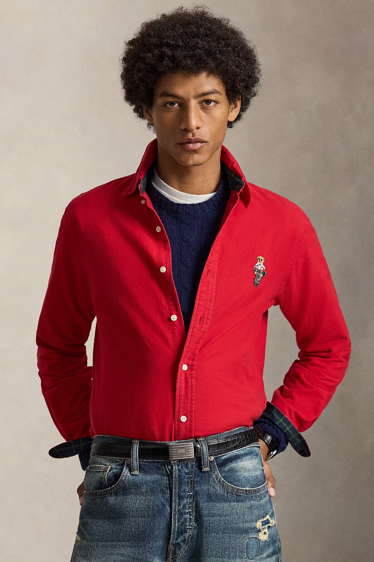 Polo Ralph Lauren Custom Fit Polo Bear Oxford Gömlek