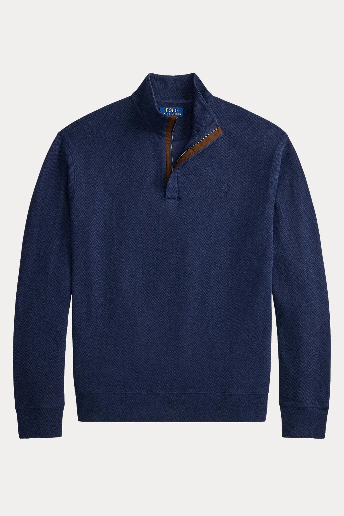 Polo Ralph Lauren Relaxed Fit Fermuarlı Dik Yaka Triko