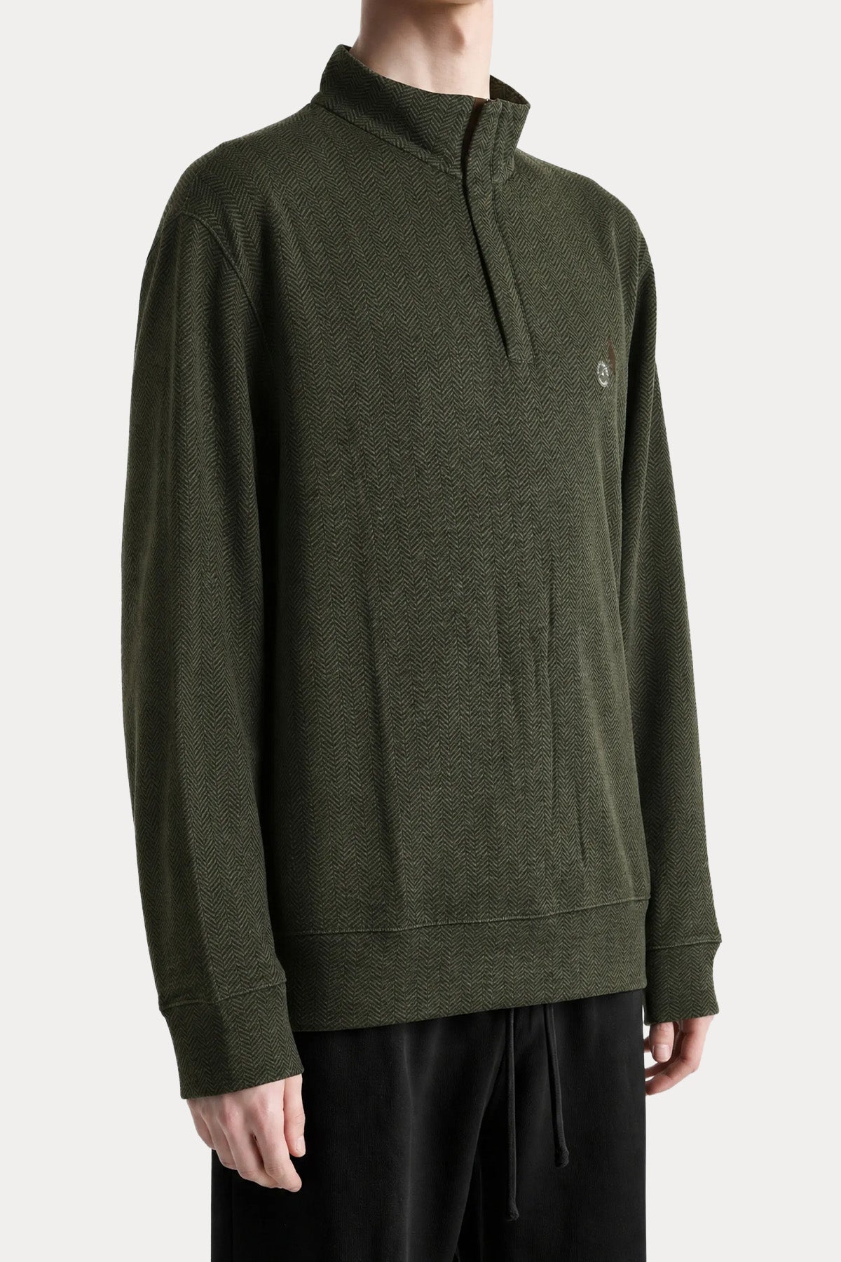 Polo Ralph Lauren Relaxed Fit Fermuarlı Dik Yaka Triko