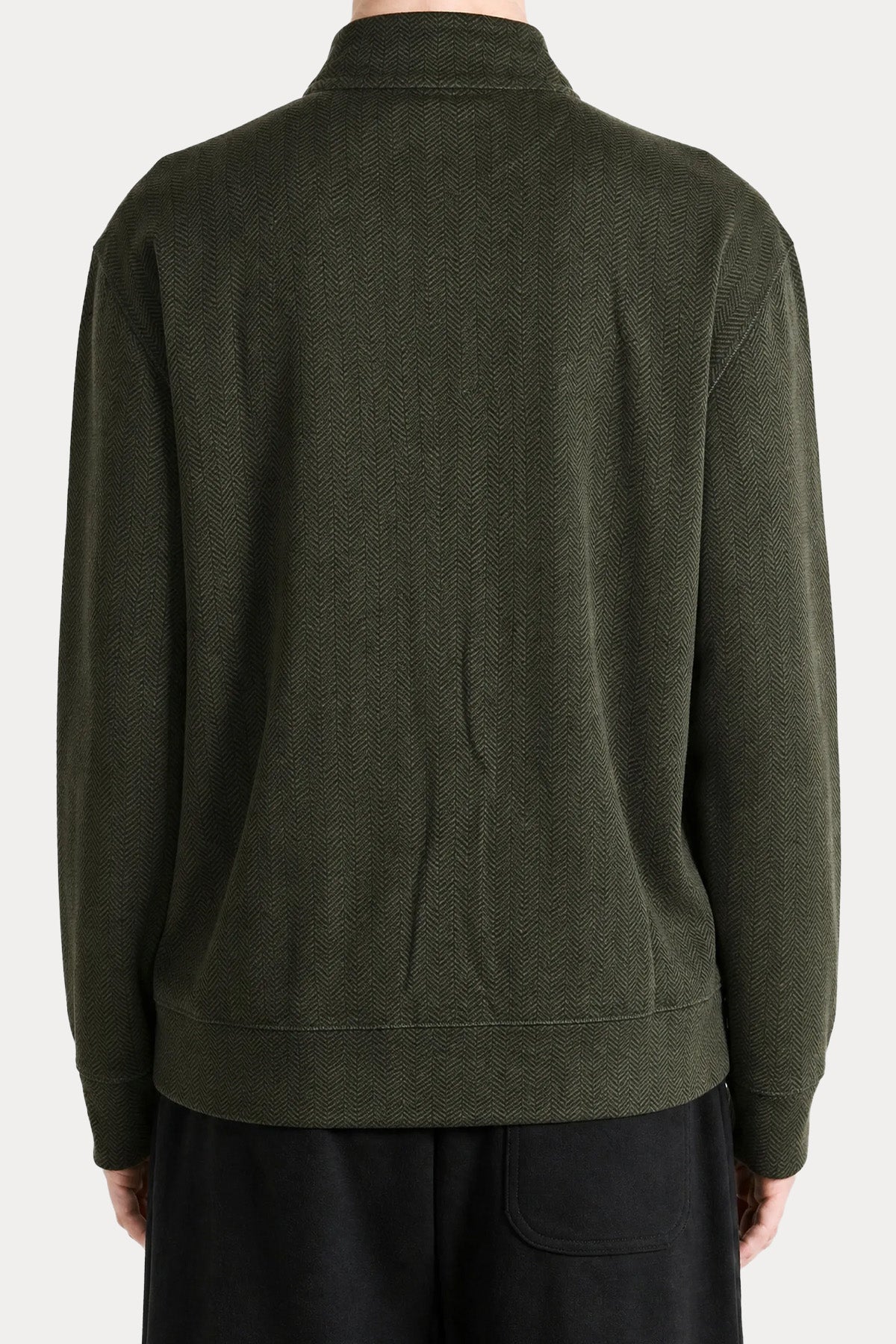 Polo Ralph Lauren Relaxed Fit Fermuarlı Dik Yaka Triko