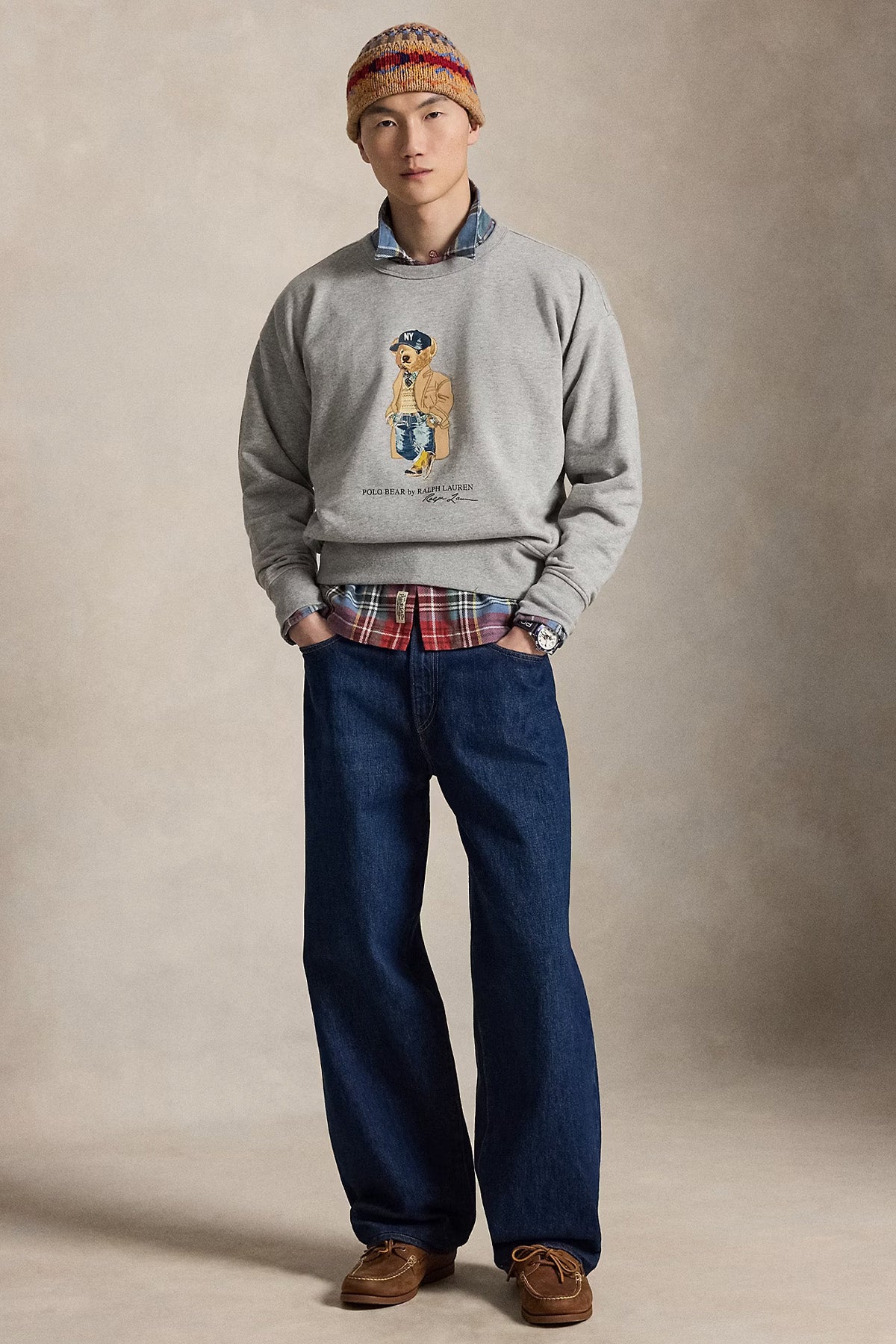 Polo Ralph Lauren Vintage Fit Polo Bear Şardonlu Sweatshirt