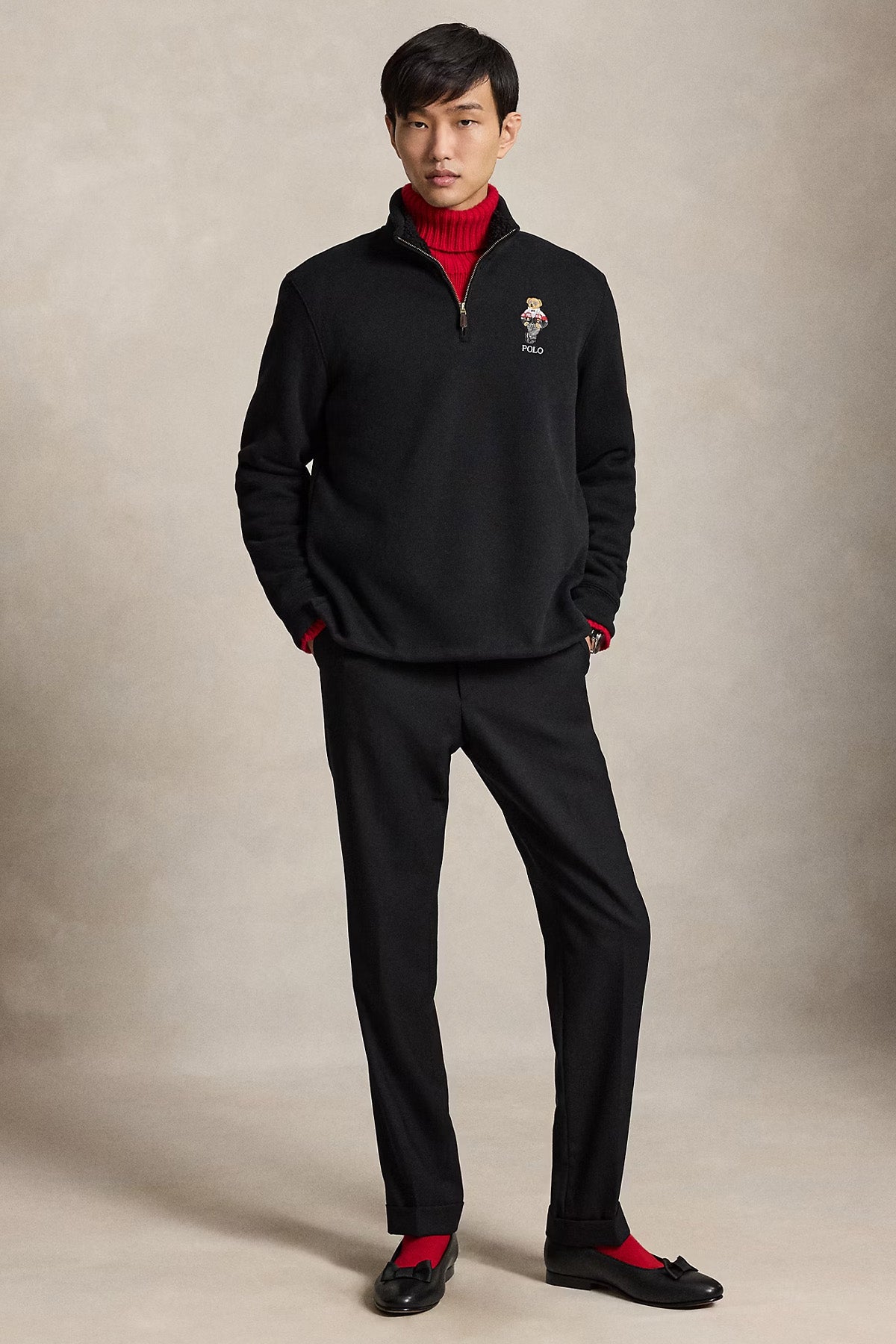 Polo Ralph Lauren Relaxed Fit Polo Bear İçi Polarlı Sweatshirt