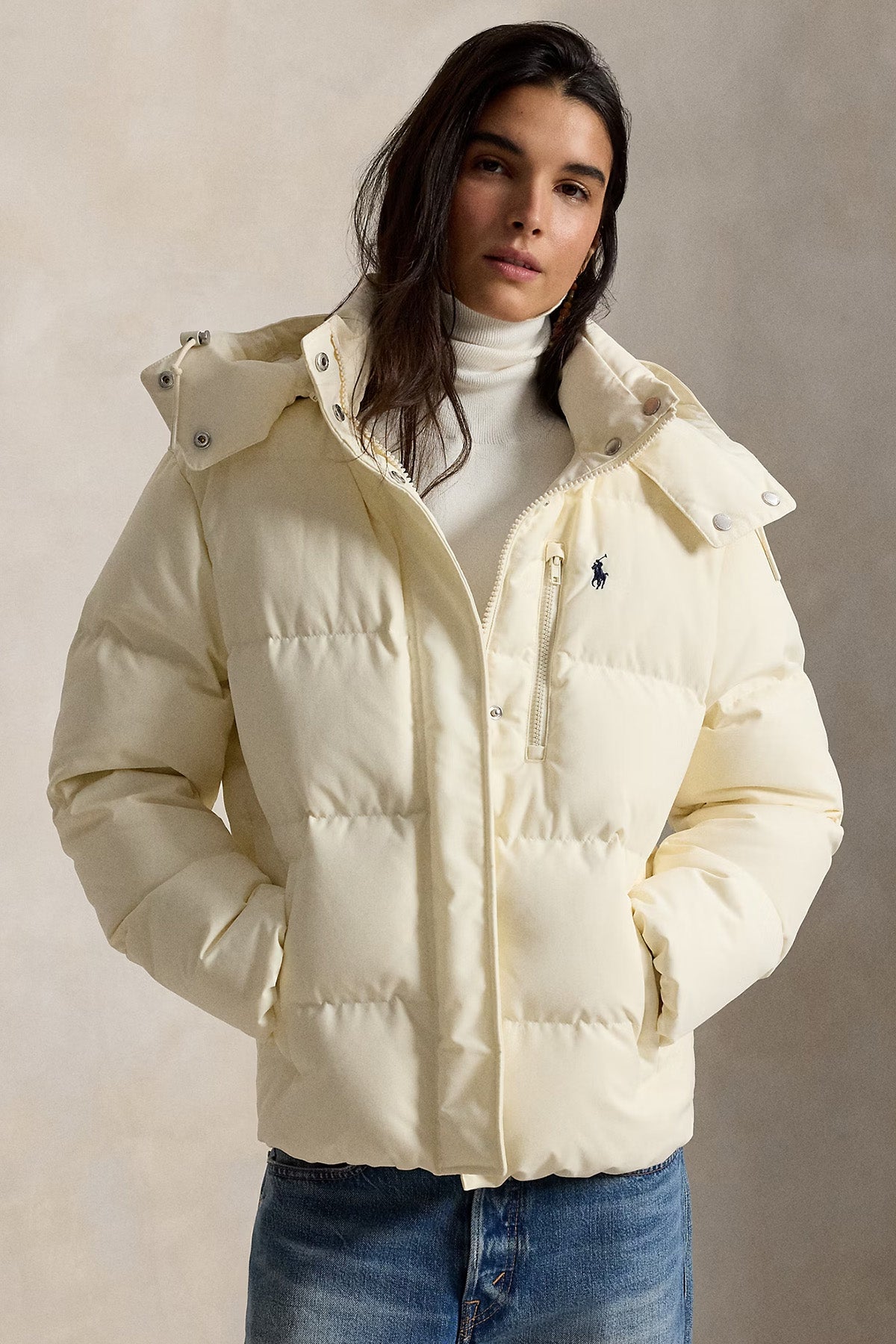 Polo Ralph Lauren Relaxed Fit Kapüşonlu Puffer Mont