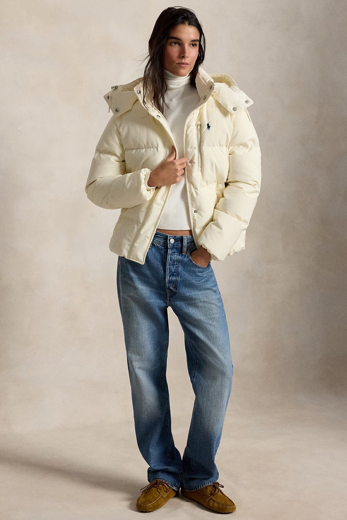 Polo Ralph Lauren Relaxed Fit Kapüşonlu Puffer Mont