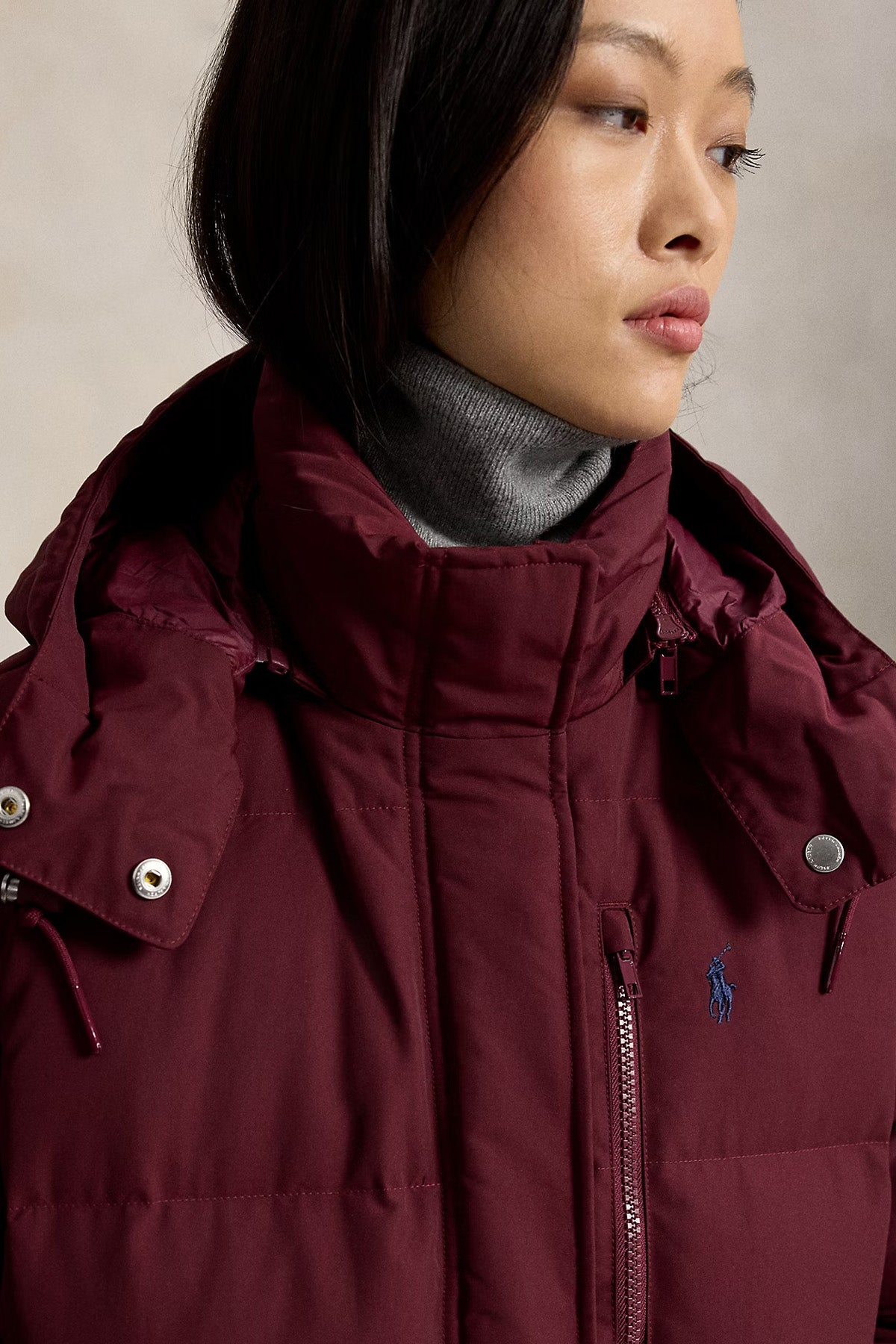 Polo Ralph Lauren Relaxed Fit Kapüşonlu Puffer Mont