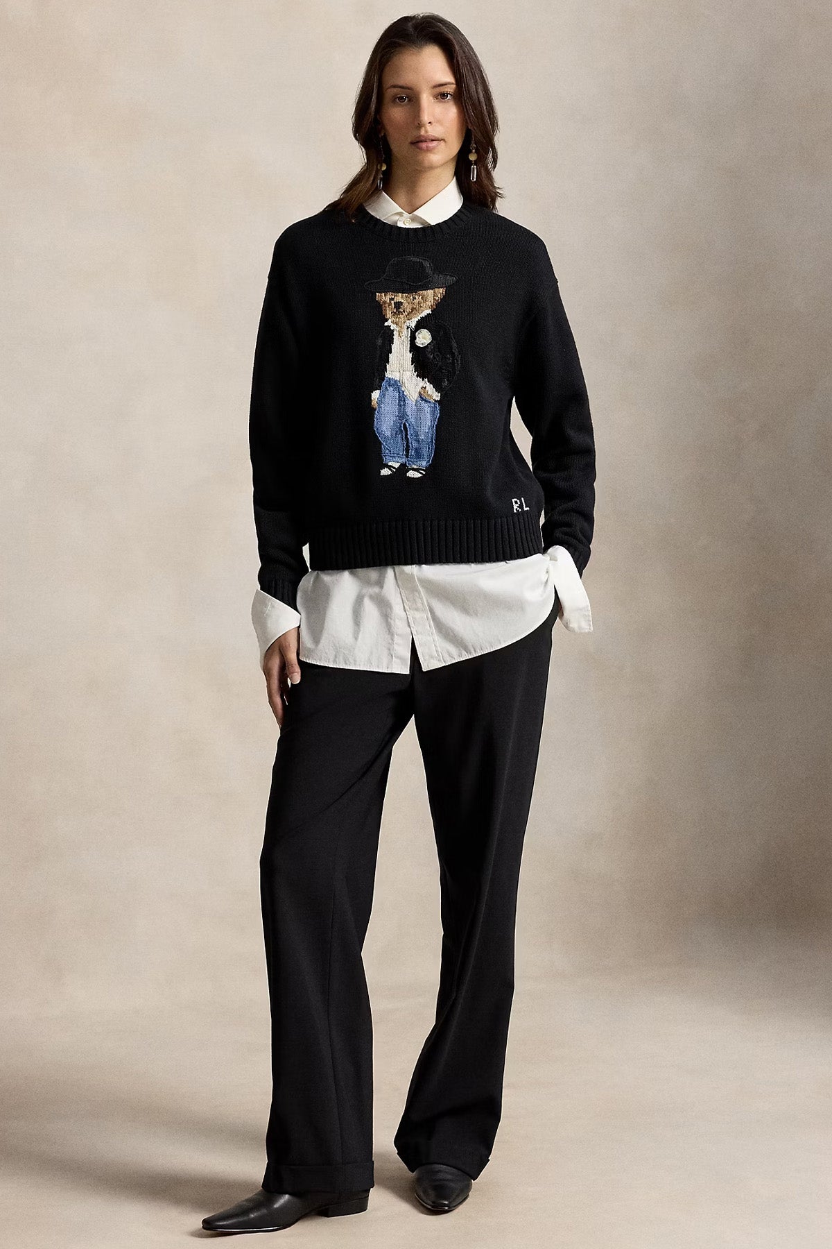 Polo Ralph Lauren Relaxed Fit Polo Bear Örgü Triko
