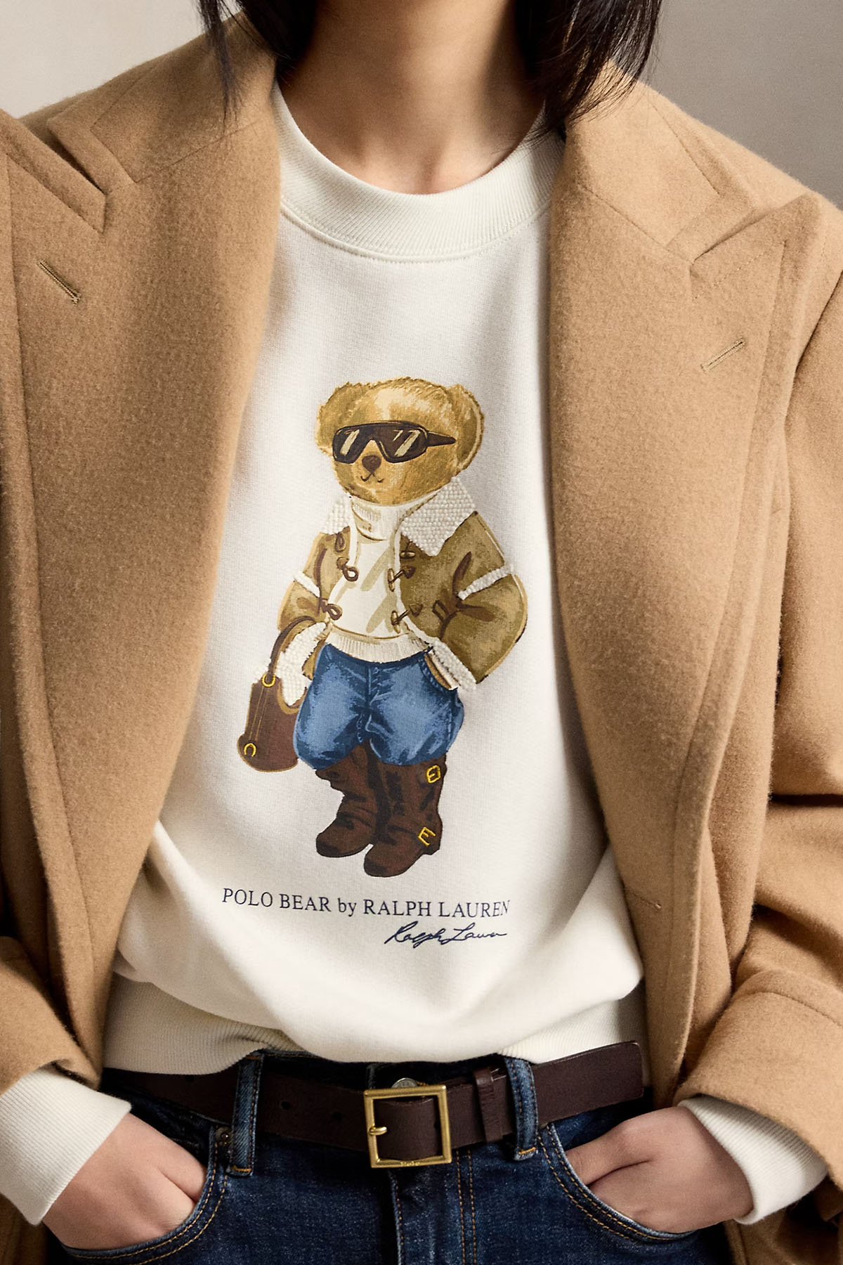 Polo Ralph Lauren Comfort Fit Polo Bear Şardonlu Sweatshirt