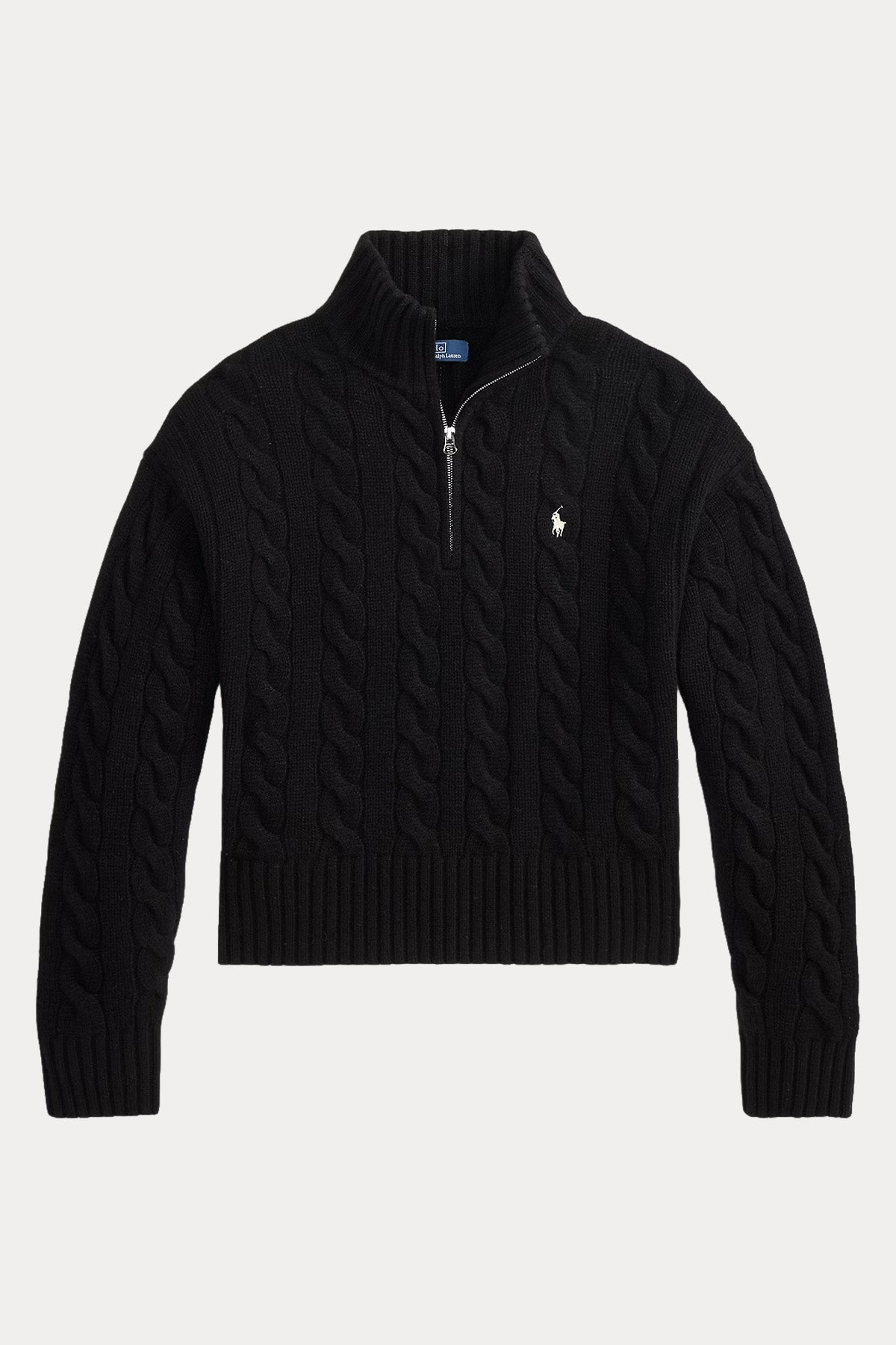 Polo Ralph Lauren Relaxed Fit Perkins Yaka Saç Örgü Kaşmir Yün Triko