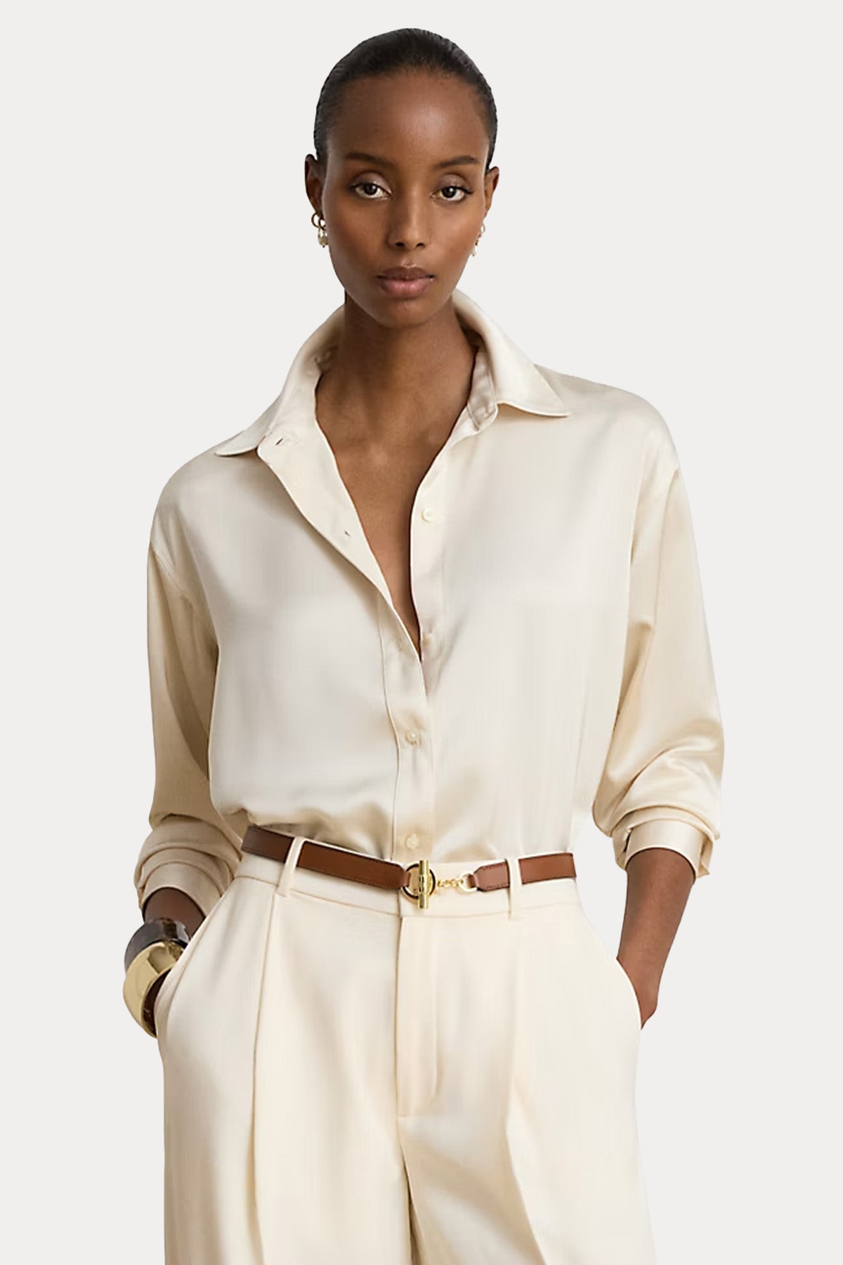 Polo Ralph Lauren Relaxed Fit Saten Gömlek