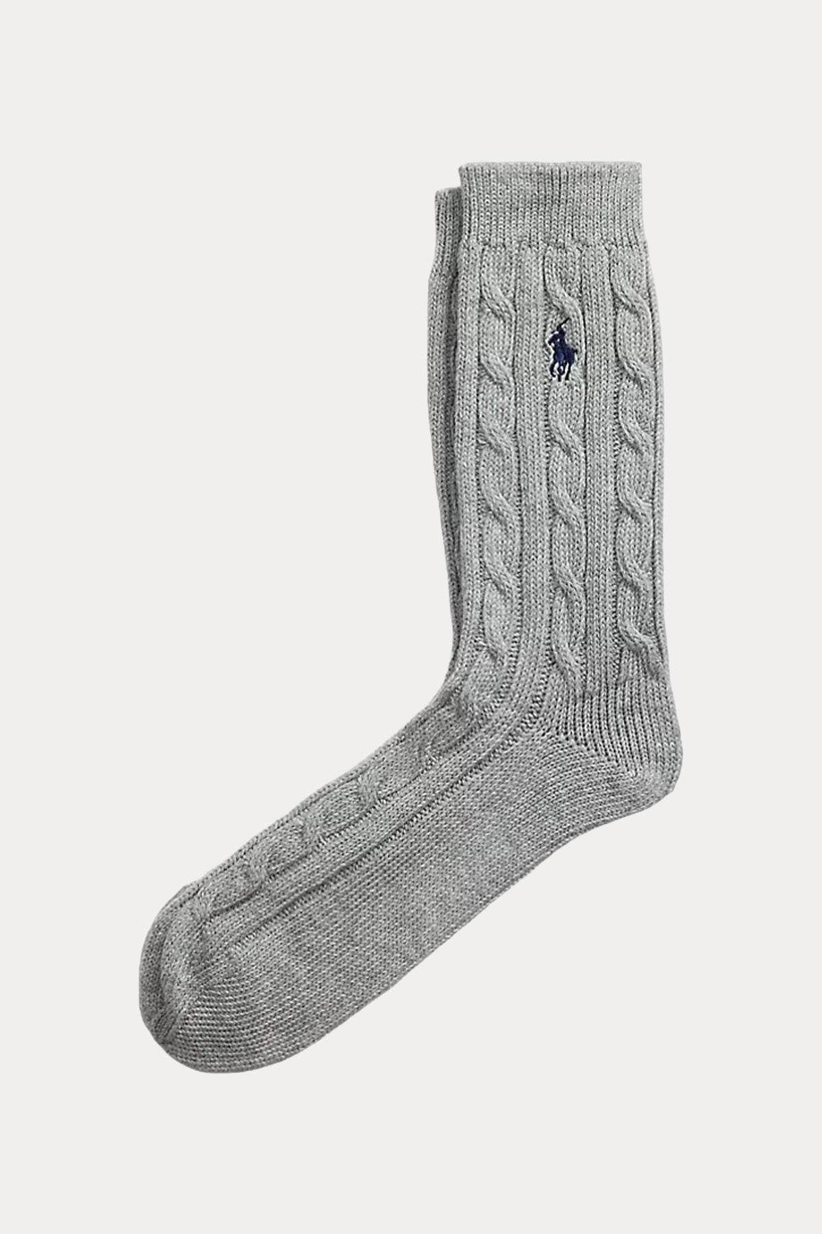 Polo Ralph Lauren Pony Logolu Saç Örgü Çorap