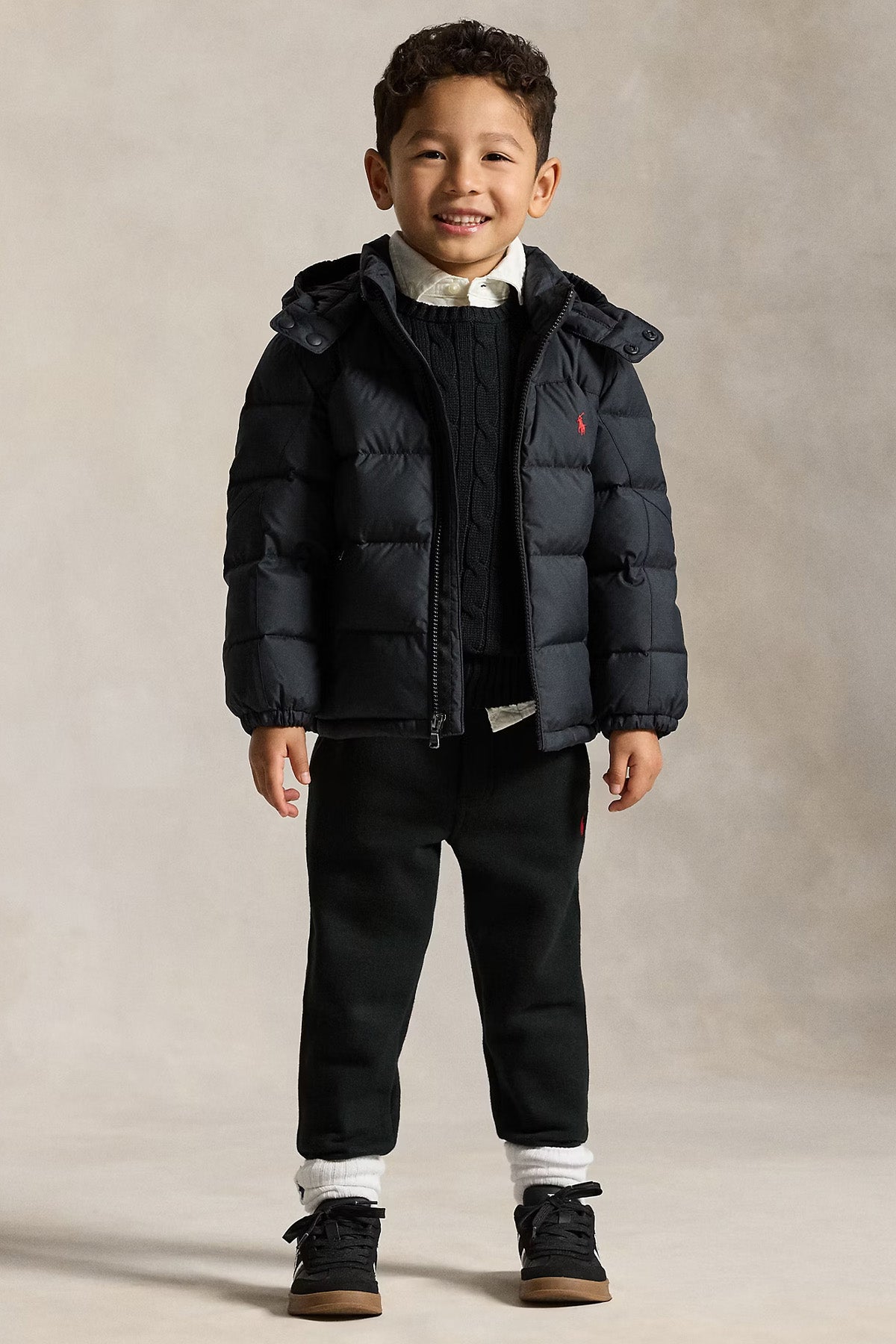 Polo Ralph Lauren Kids 6 Yaş Unisex Çocuk Kapüşonlu Puffer Mont