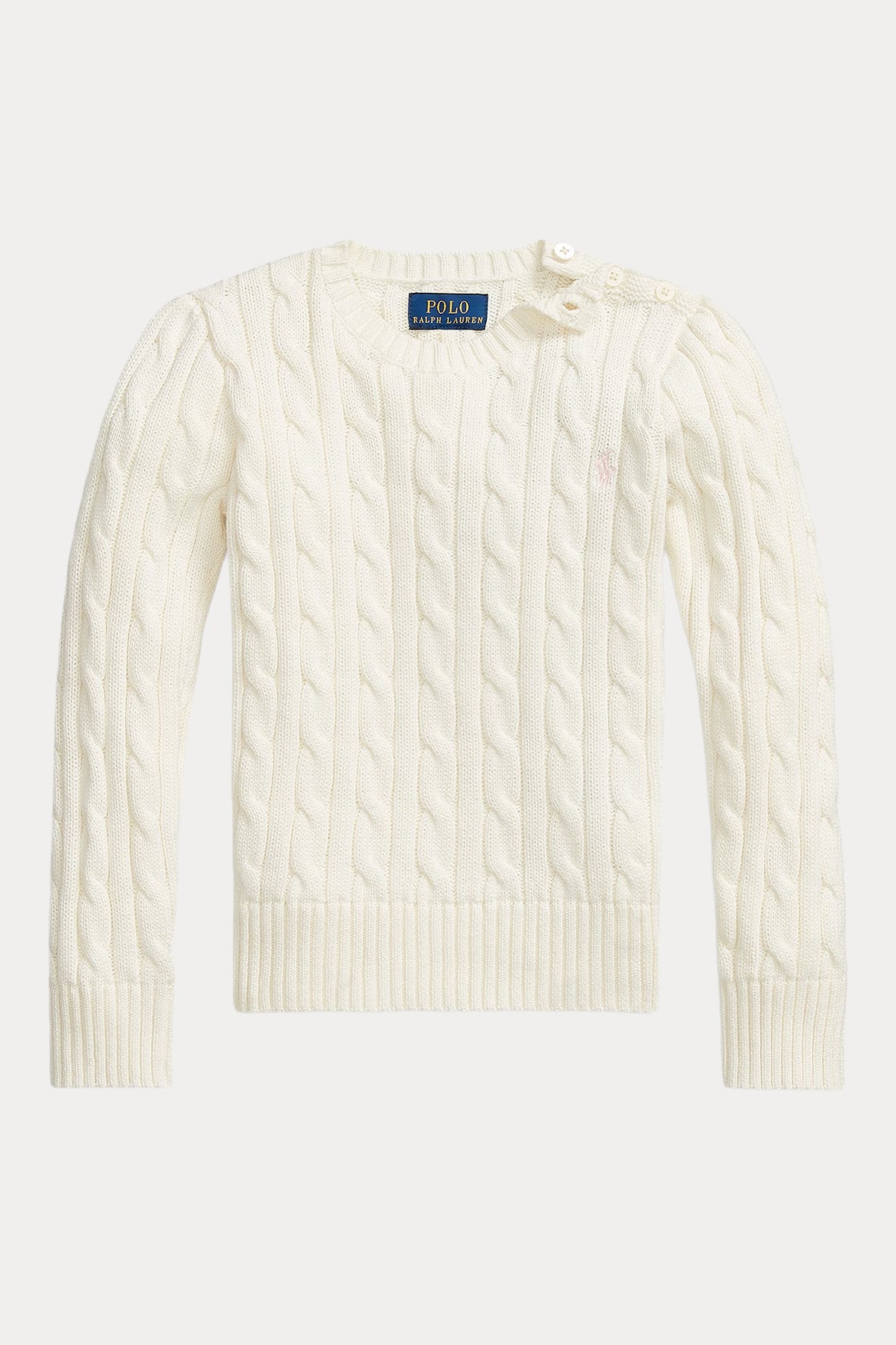 Polo Ralph Lauren Kids 5-6.5 Yaş Kız Çocuk Saç Örgü Triko