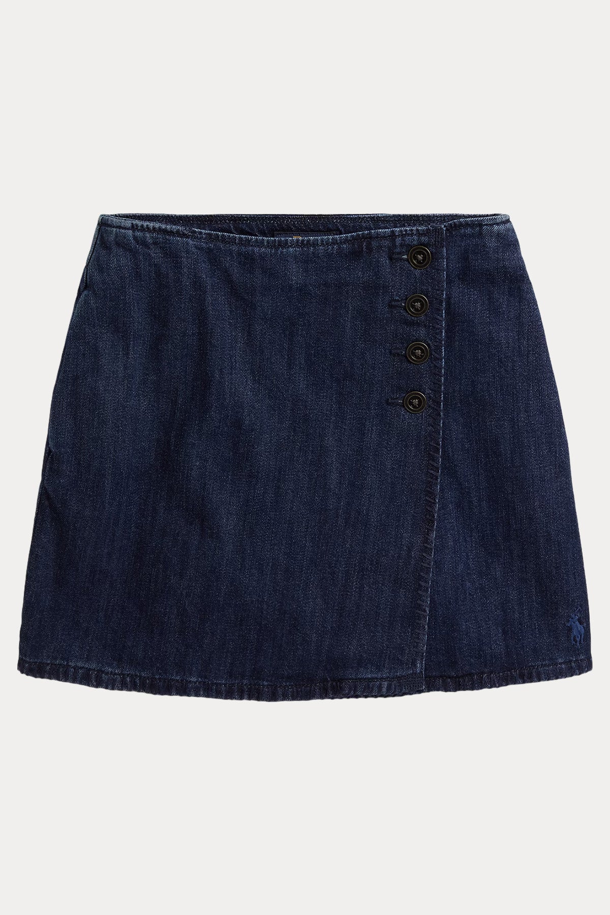 Polo Ralph Lauren Kids 7-8 Yaş Kız Çocuk Kruvaze Mini Denim Etek