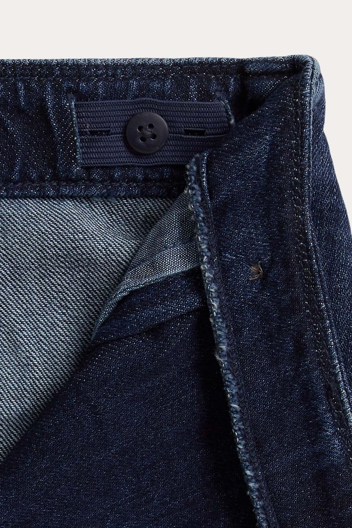 Polo Ralph Lauren Kids 7-8 Yaş Kız Çocuk Kruvaze Mini Denim Etek