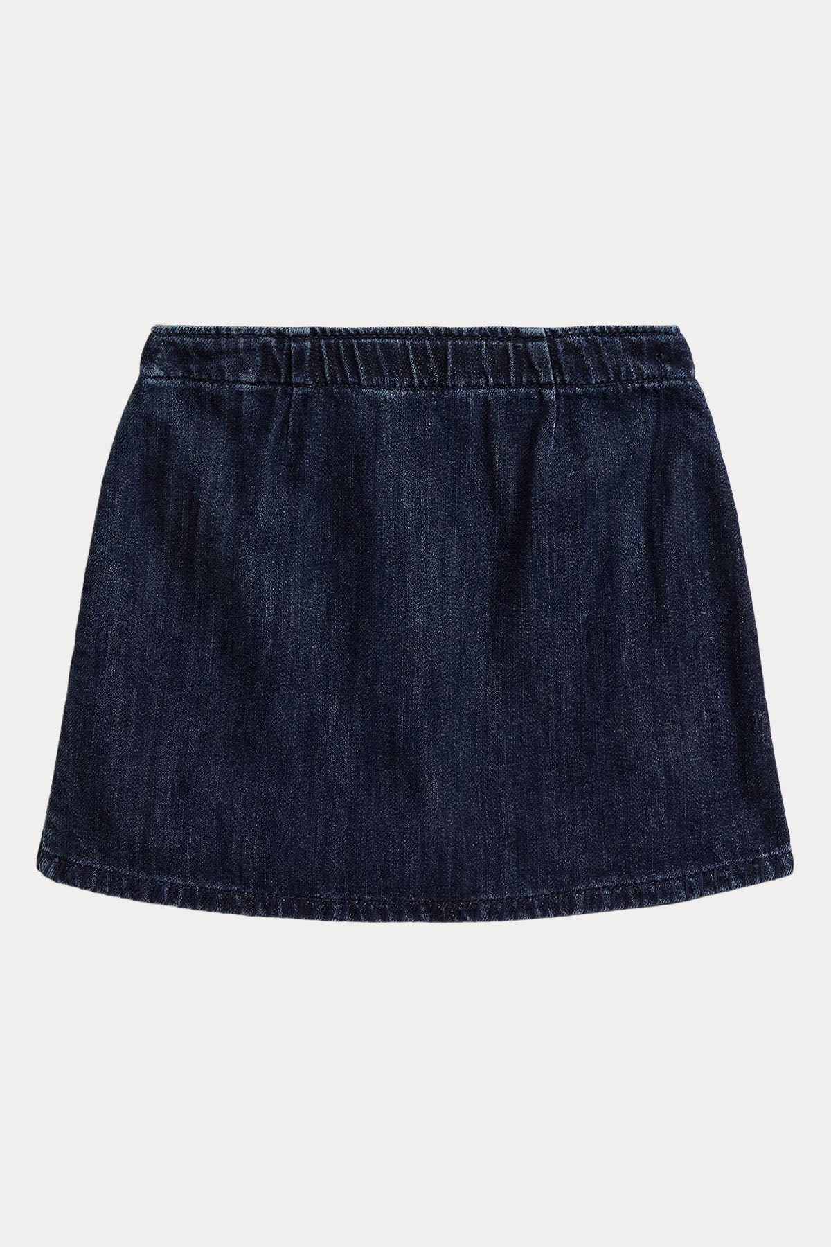 Polo Ralph Lauren Kids 5-6.5 Yaş Kız Çocuk Kruvaze Mini Denim Etek