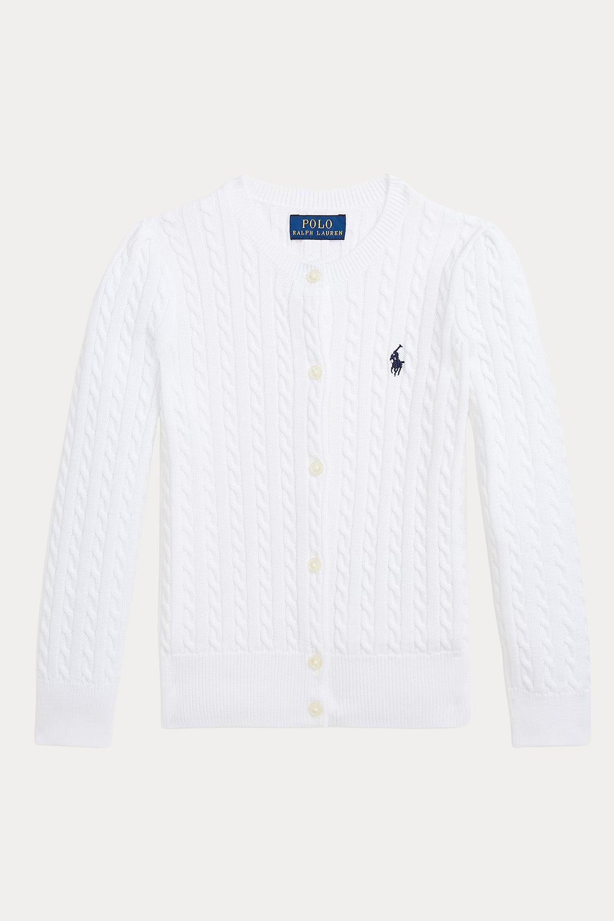 Polo Ralph Lauren Kids 4-6 Yaş Kız Çocuk Saç Örgü Triko Ceket