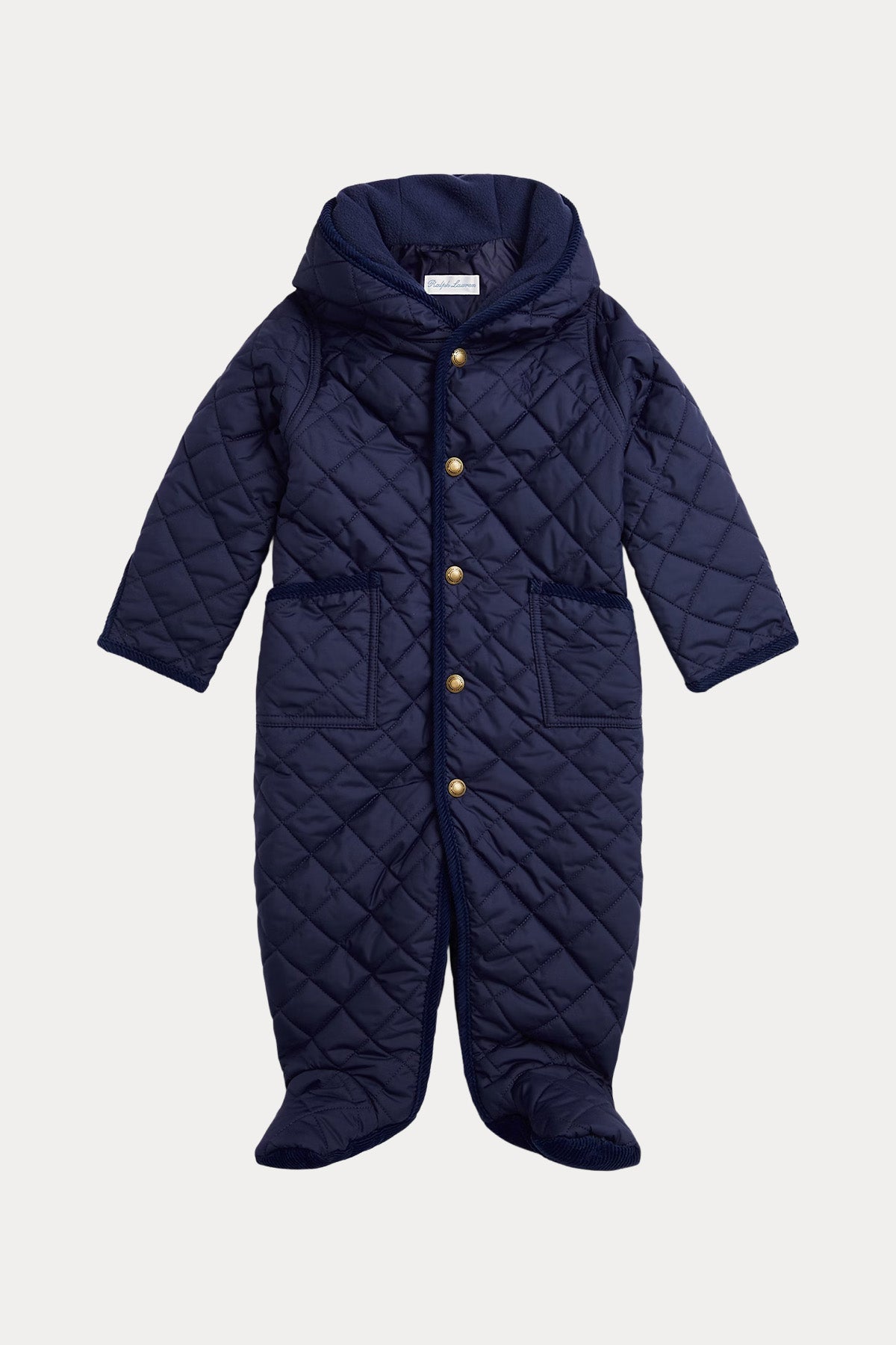 Polo Ralph Lauren Kids 6 Aylık Erkek Bebek Kapüşonlu Puffer Tulum