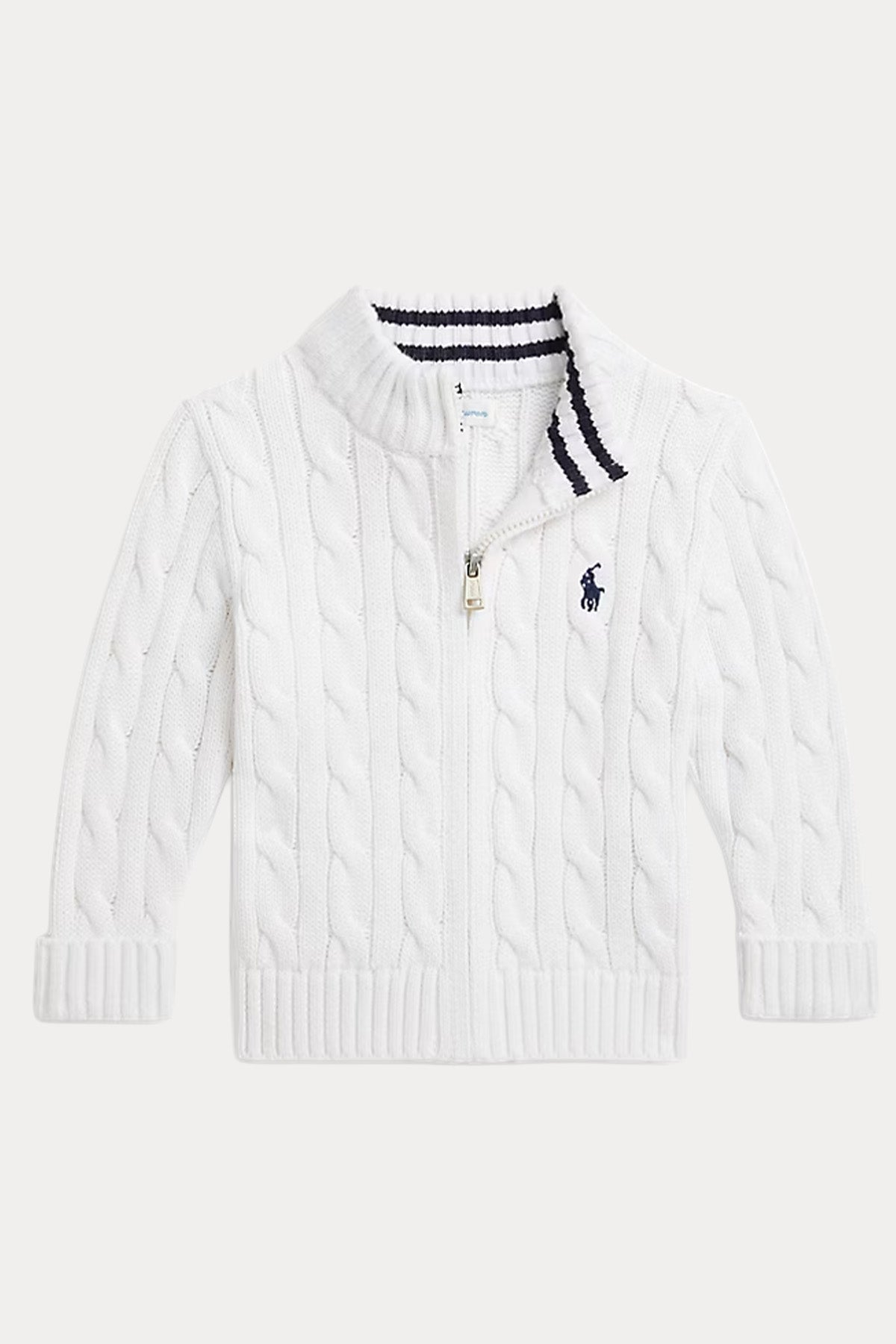 Polo Ralph Lauren Kids 12-24 Aylık Erkek Bebek Saç Örgü Triko Ceket