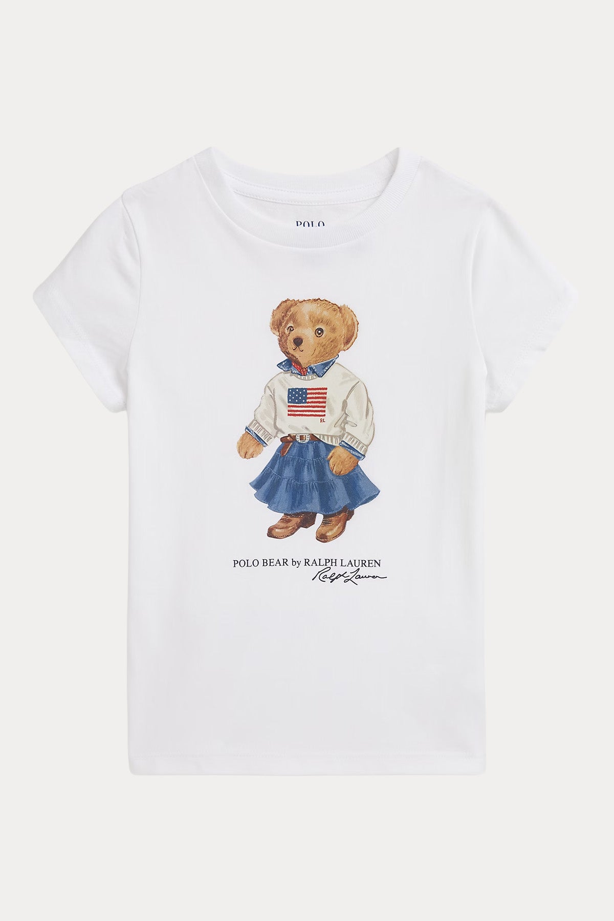 Polo Ralph Lauren Kids 3-6.5 Yaş Kız Çocuk Polo Bear T-shirt
