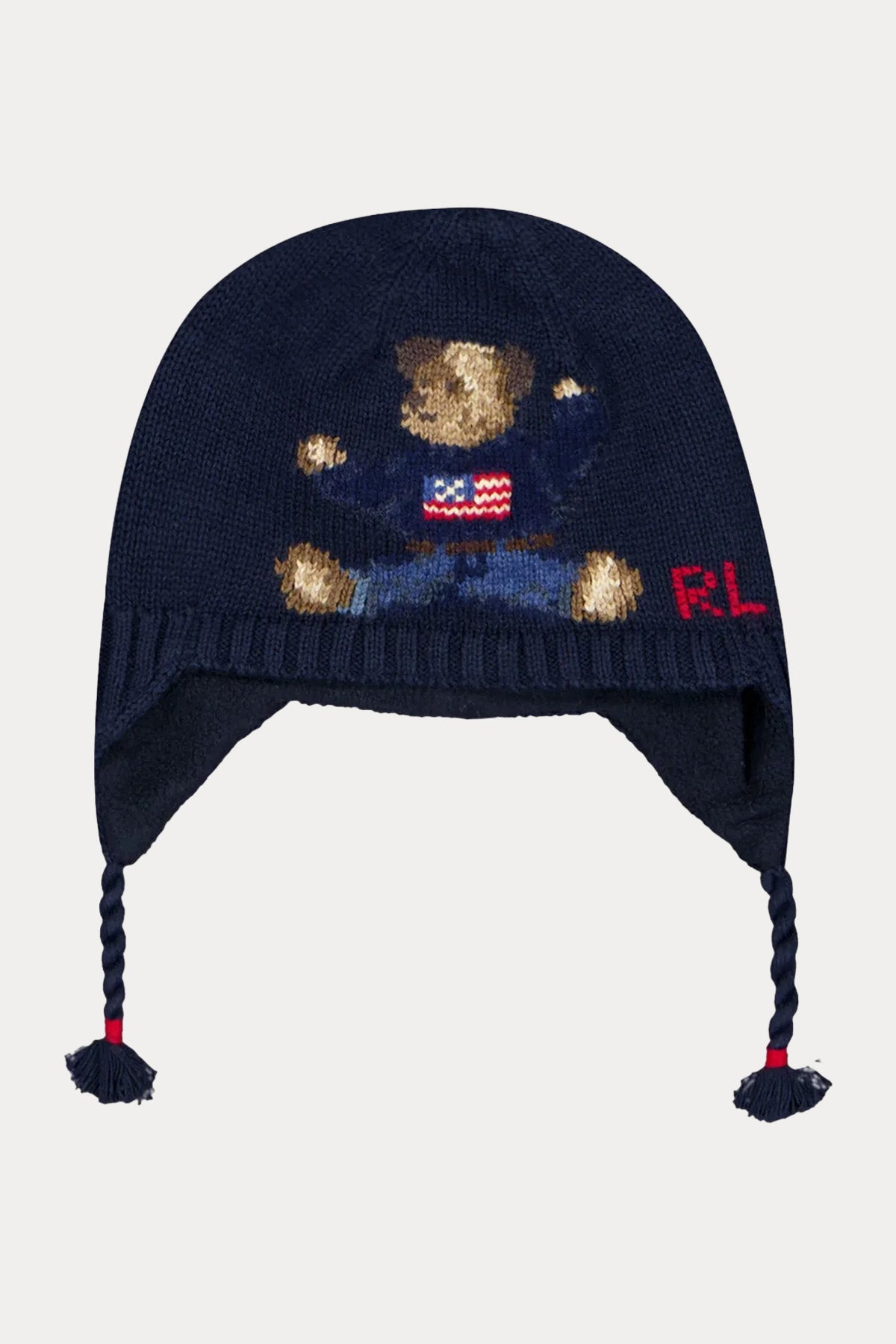 Polo Ralph Lauren Kids 3-24 Aylık Unisex Bebek Polo Bear Örgü Yün Bere