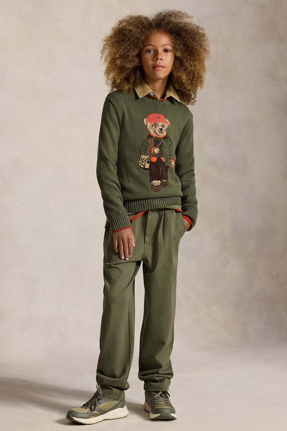 Polo Ralph Lauren Kids S Beden Unisex Çocuk Polo Bear Örgü Triko