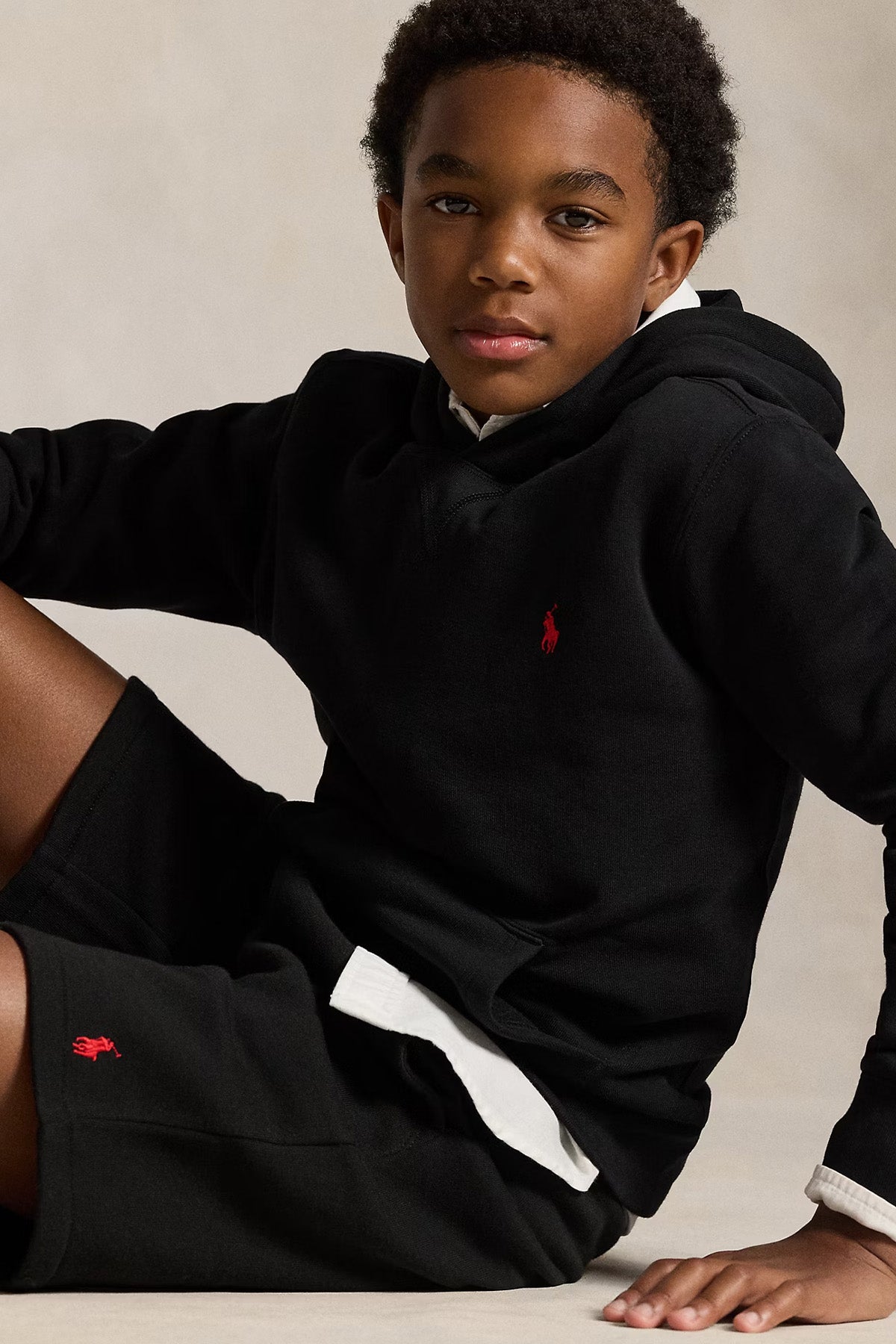 Polo Ralph Lauren Kids M-XL Beden Unisex Çocuk Kapüşonlu Şardonlu Sweatshirt