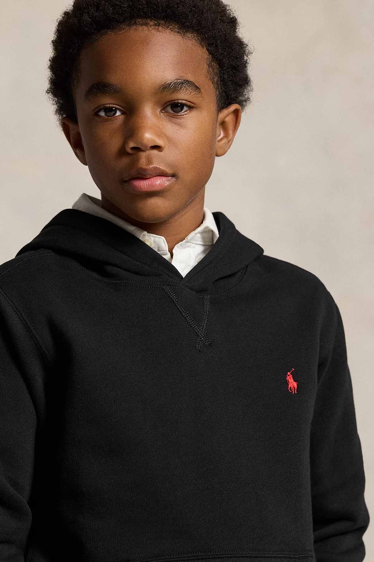 Polo Ralph Lauren Kids M-XL Beden Unisex Çocuk Kapüşonlu Şardonlu Sweatshirt