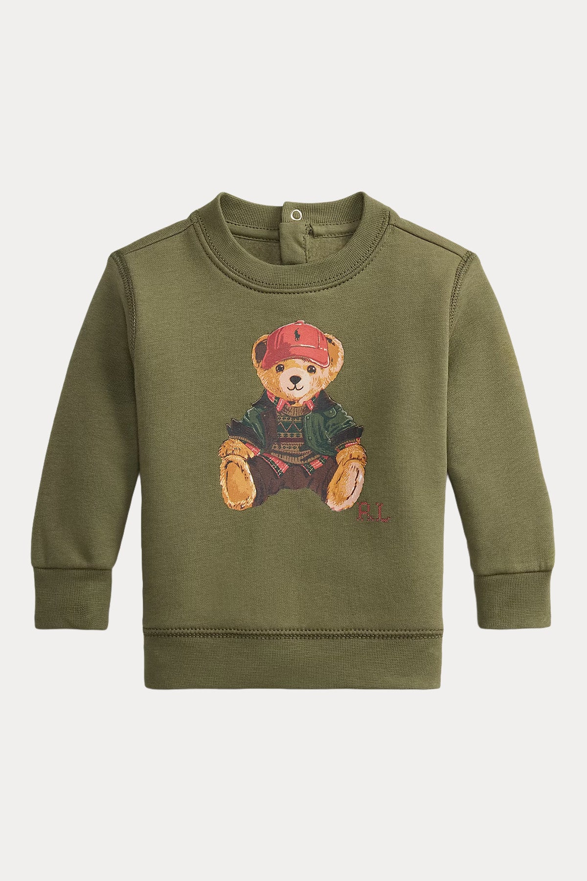 Polo Ralph Lauren Kids 18-24 Aylık Unisex Bebek Polo Bear Şardonlu Sweatshirt