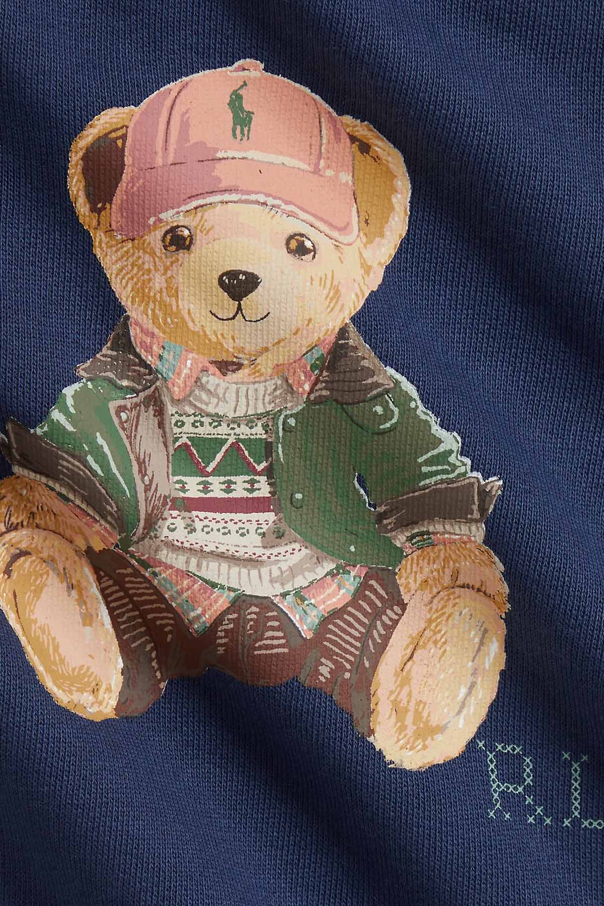 Polo Ralph Lauren Kids 9 Aylık Unisex Bebek Polo Bear Şardonlu Tulum
