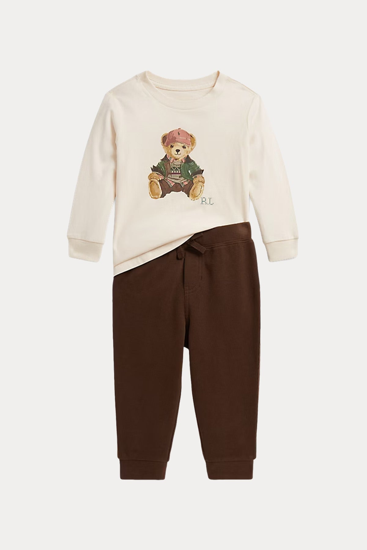Polo Ralph Lauren Kids 24 Aylık Erkek Bebek Polo Bear T-shirt Pantolon Set
