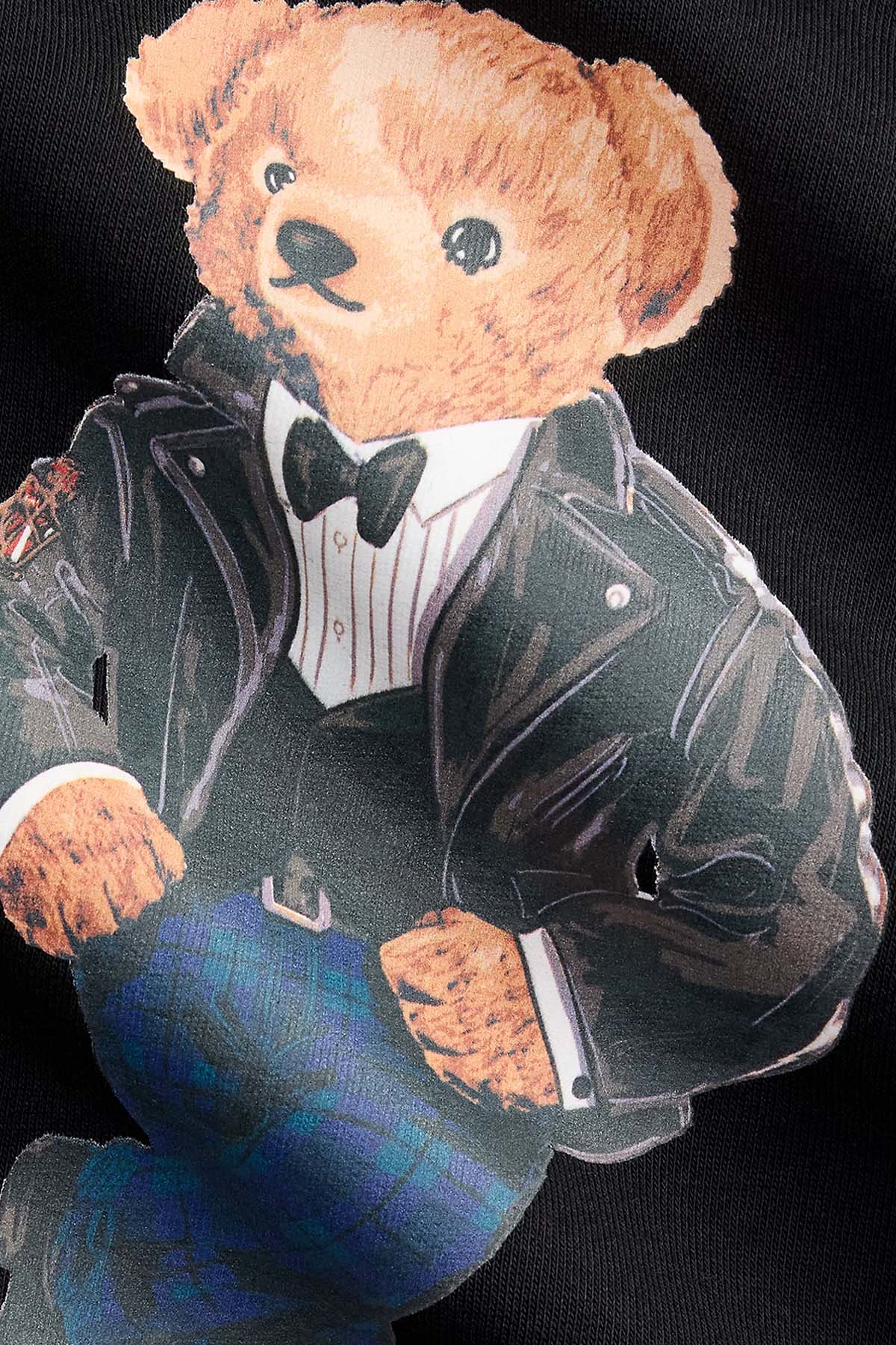 Polo Ralph Lauren Kids S-L Beden Unisex Çocuk Şardonlu Kapüşonlu Polo Bear Sweatshirt