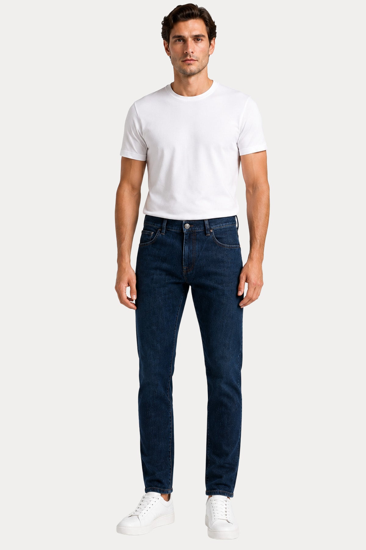 Pantaloni Torino Kaşmir Yıkamalı Jeans