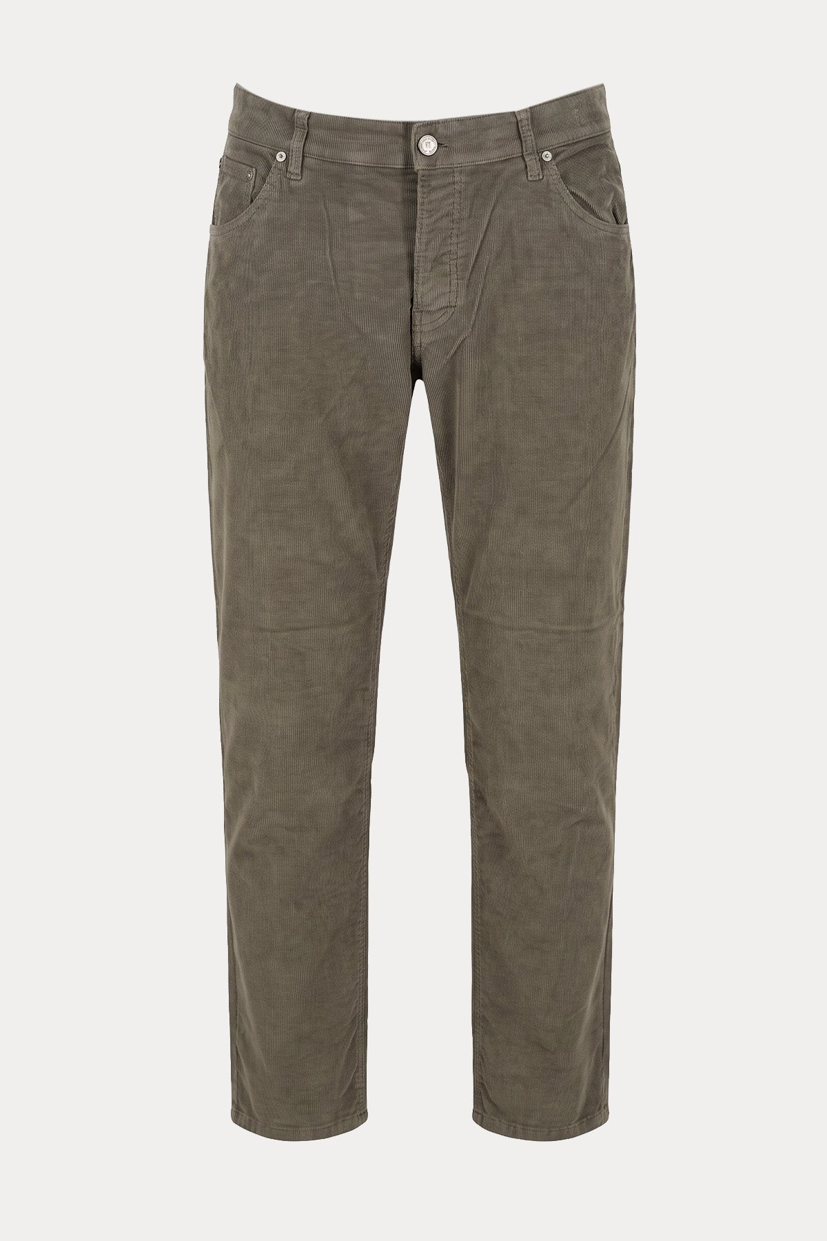 Pantaloni Torino Tapered Fit Fitilli Kadife Pantolon