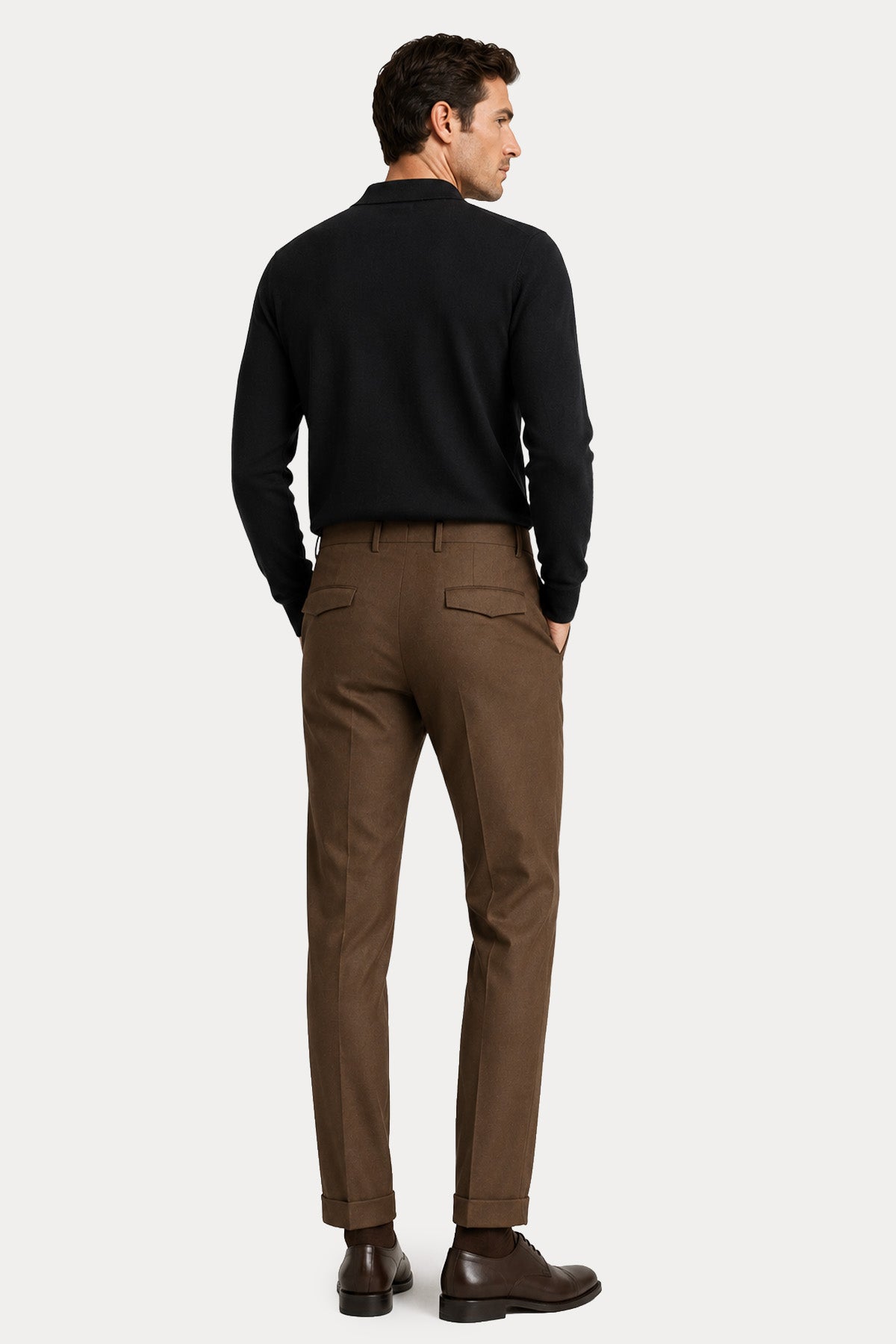 Pantaloni Torino Master Fit Yandan Cepli Streç Duble Paça Pantolon